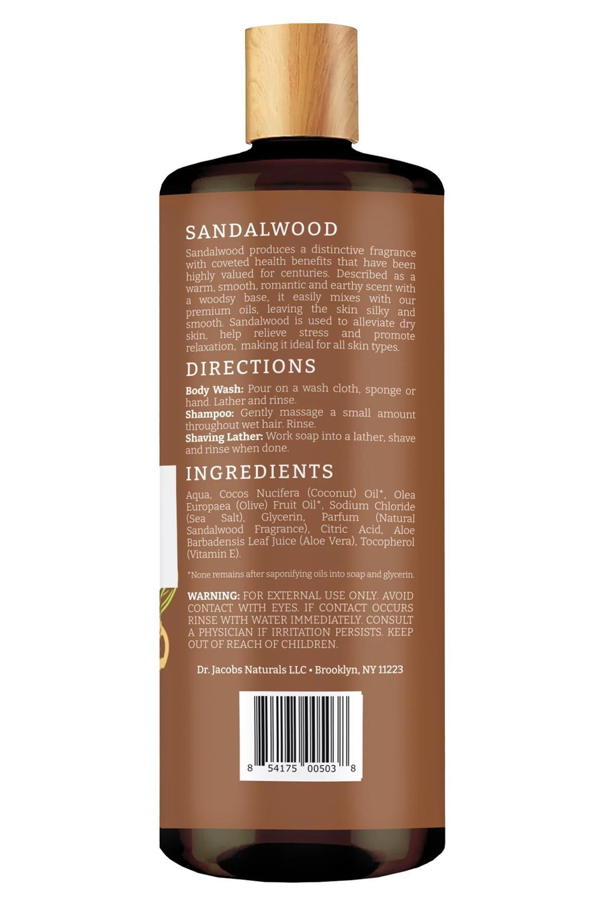 Dr. Jacobs Naturals Sandal Ağacı Özlü Bitkisel Duş Jeli 946ML
