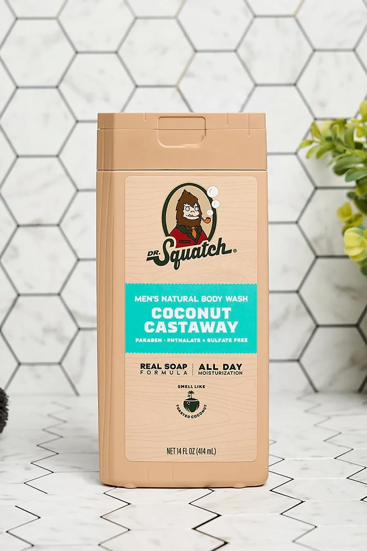 Dr.Squatch Men's Coconut Castaway Duş Jeli 414ML