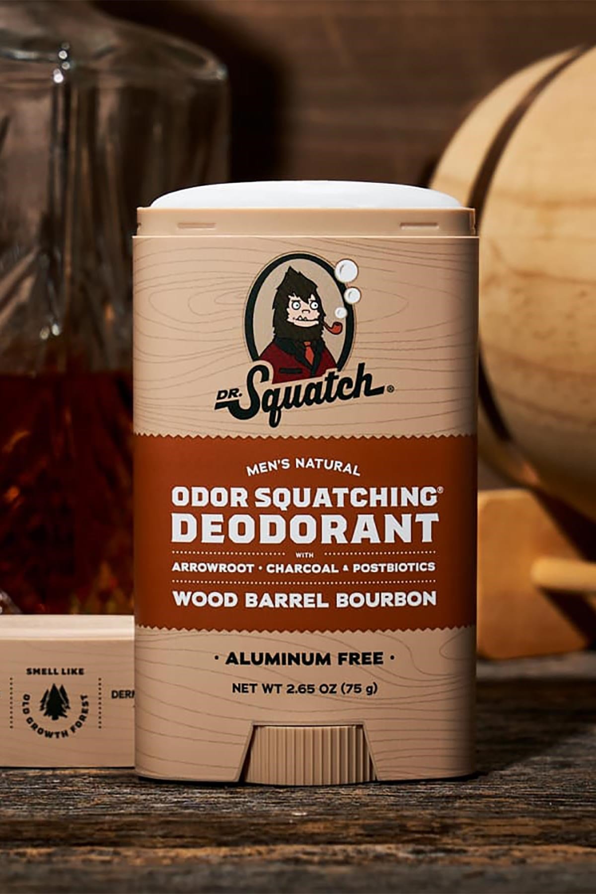 Dr.Squatch Wood Barrel Bourbon Alüminyumsuz Stick Deodorant 75GR