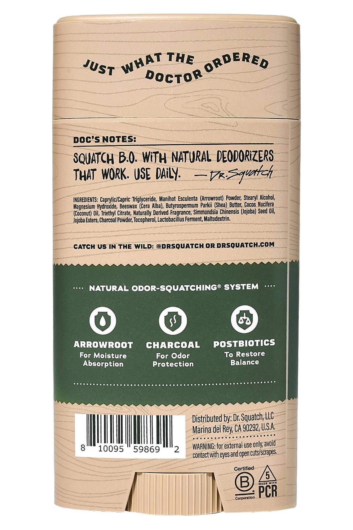 Dr. Squatch Sierra Storm Alüminyumsuz Stick Deodorant 75GR