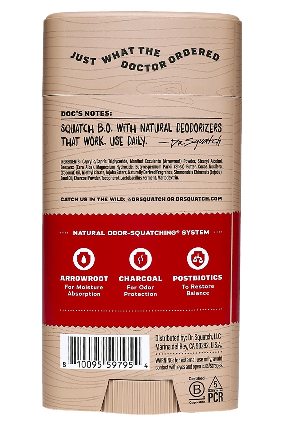 Dr.Squatch Sandalwood Summit Alüminyumsuz Stick Deodorant 75GR
