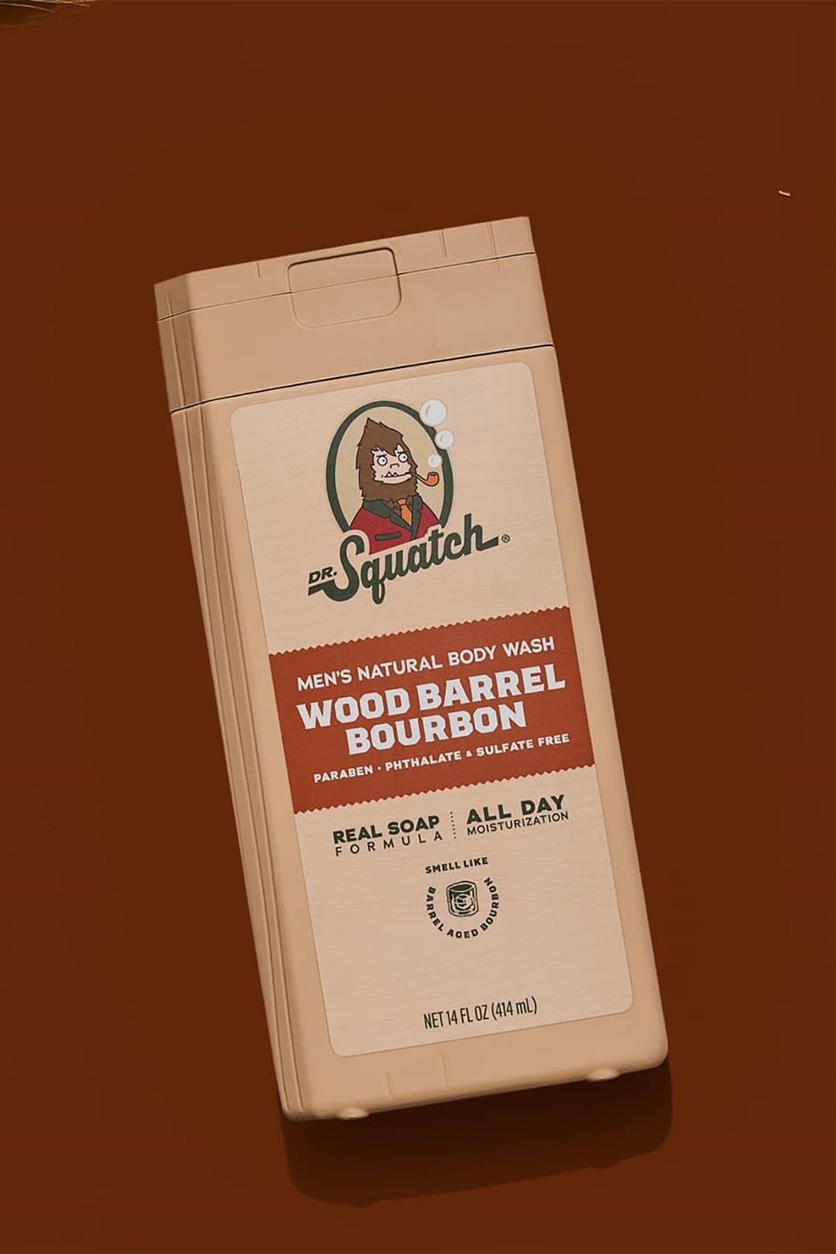 Dr.Squatch Men's Wood Barrel Bourbon Duş Jeli 414ML