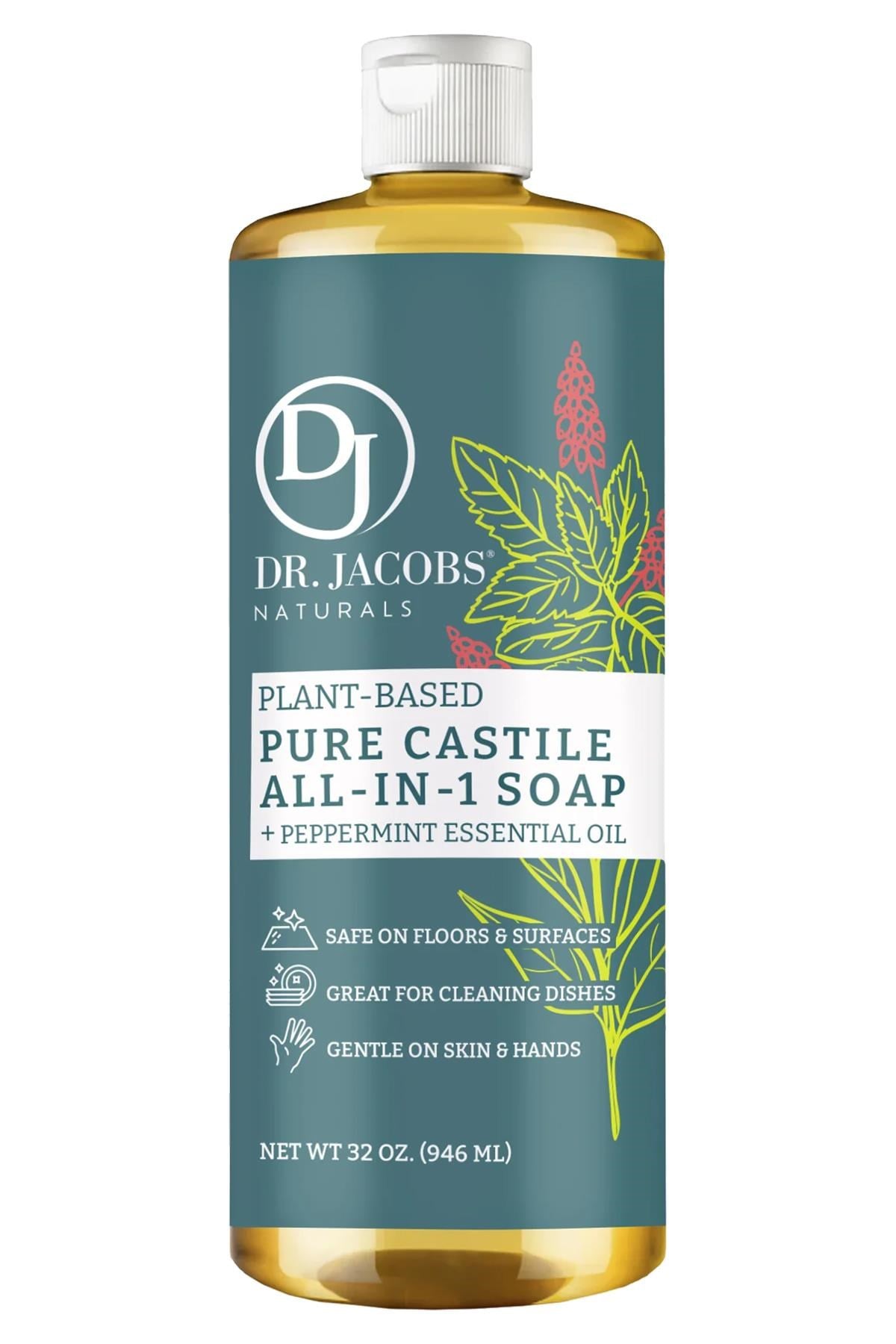 Dr. Jacobs Naturals Nane Özlü Çok Amaçlı Bitkisel Kastil Sabun 946ML