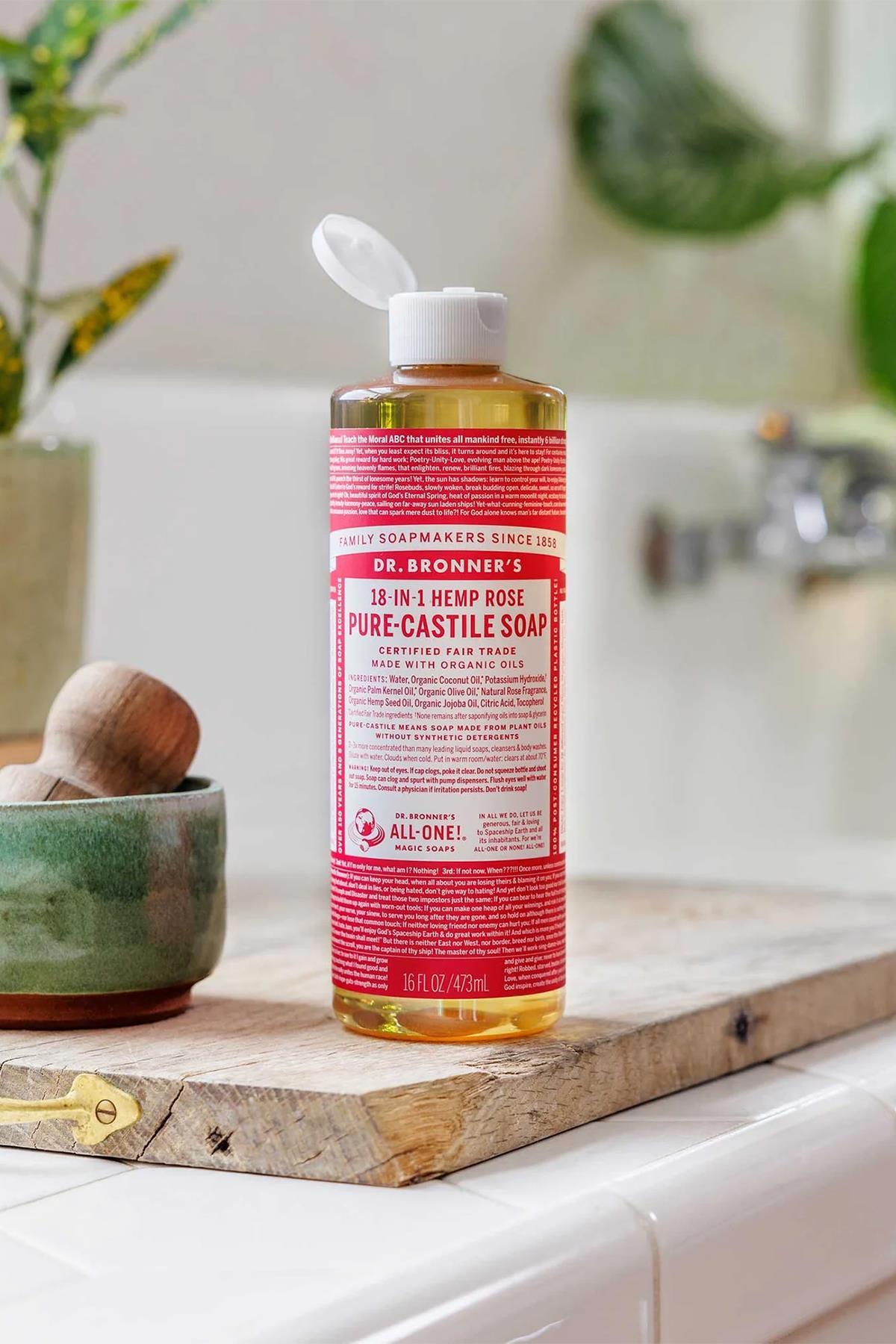 Dr.Bronner's Çok Amaçlı Sıvı Sabun Gül Kokulu 473ML