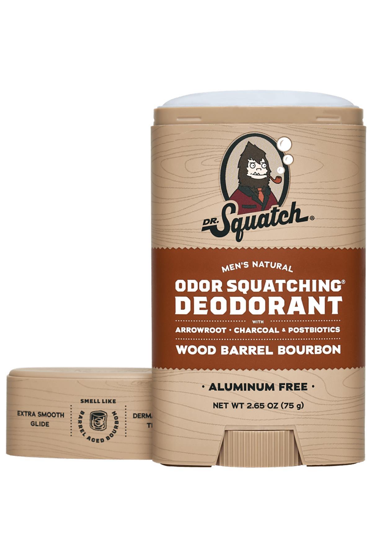 Dr.Squatch Wood Barrel Bourbon Alüminyumsuz Stick Deodorant 75GR