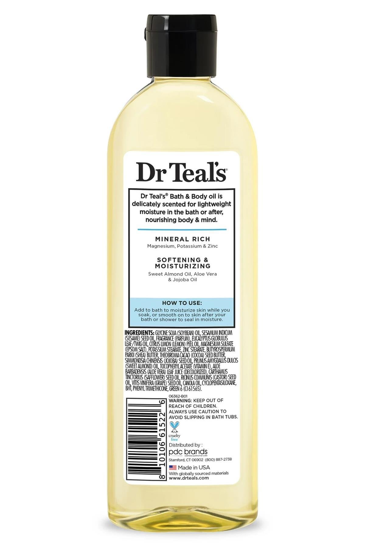 Dr.Teals Mineral Destekli Nemlendirici Banyo ve Vücut Yağı 260ML