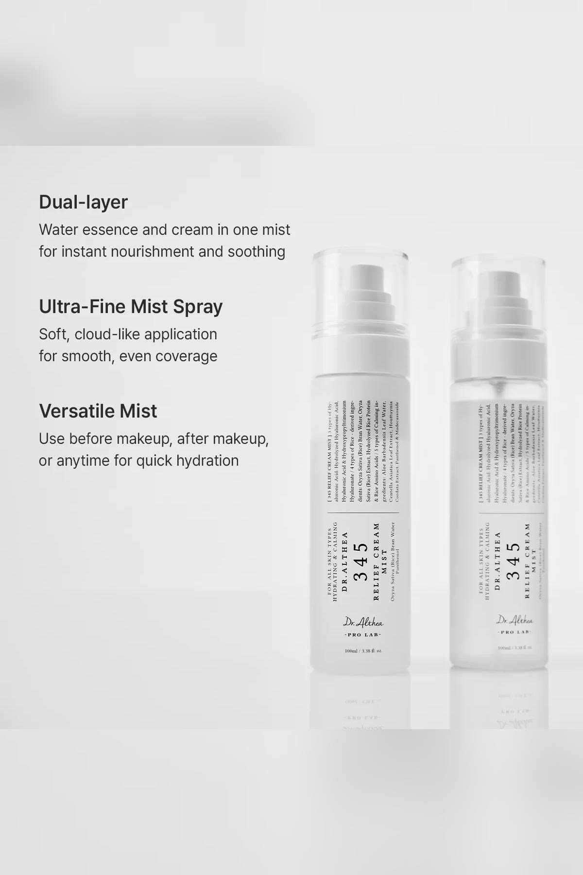 Dr. Althea 345 Relief Cream Mist Nemlendirici Yüz Spreyi 100ML