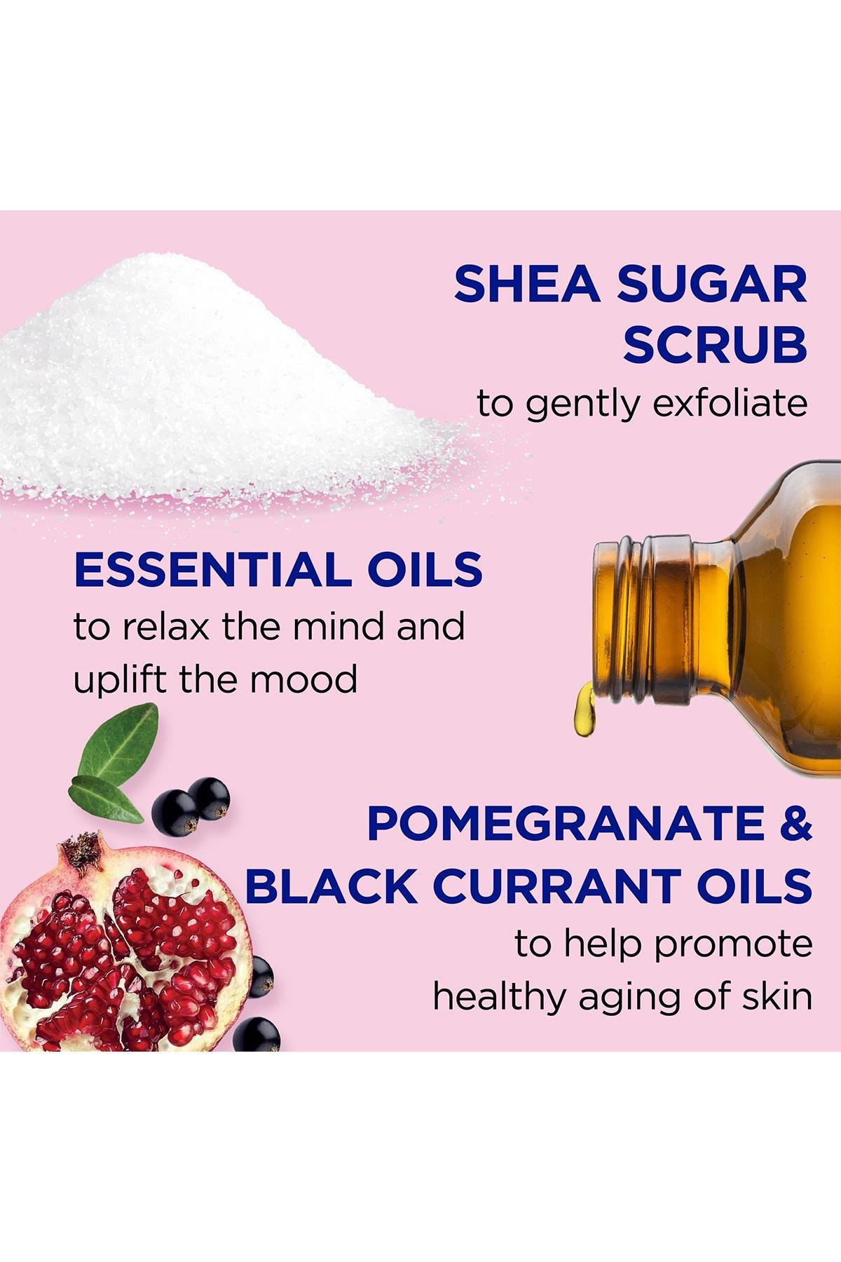 DR.Teals Pomegranate & Black Currant Shea Sugar Scrub Vücut Peelingi 538GR