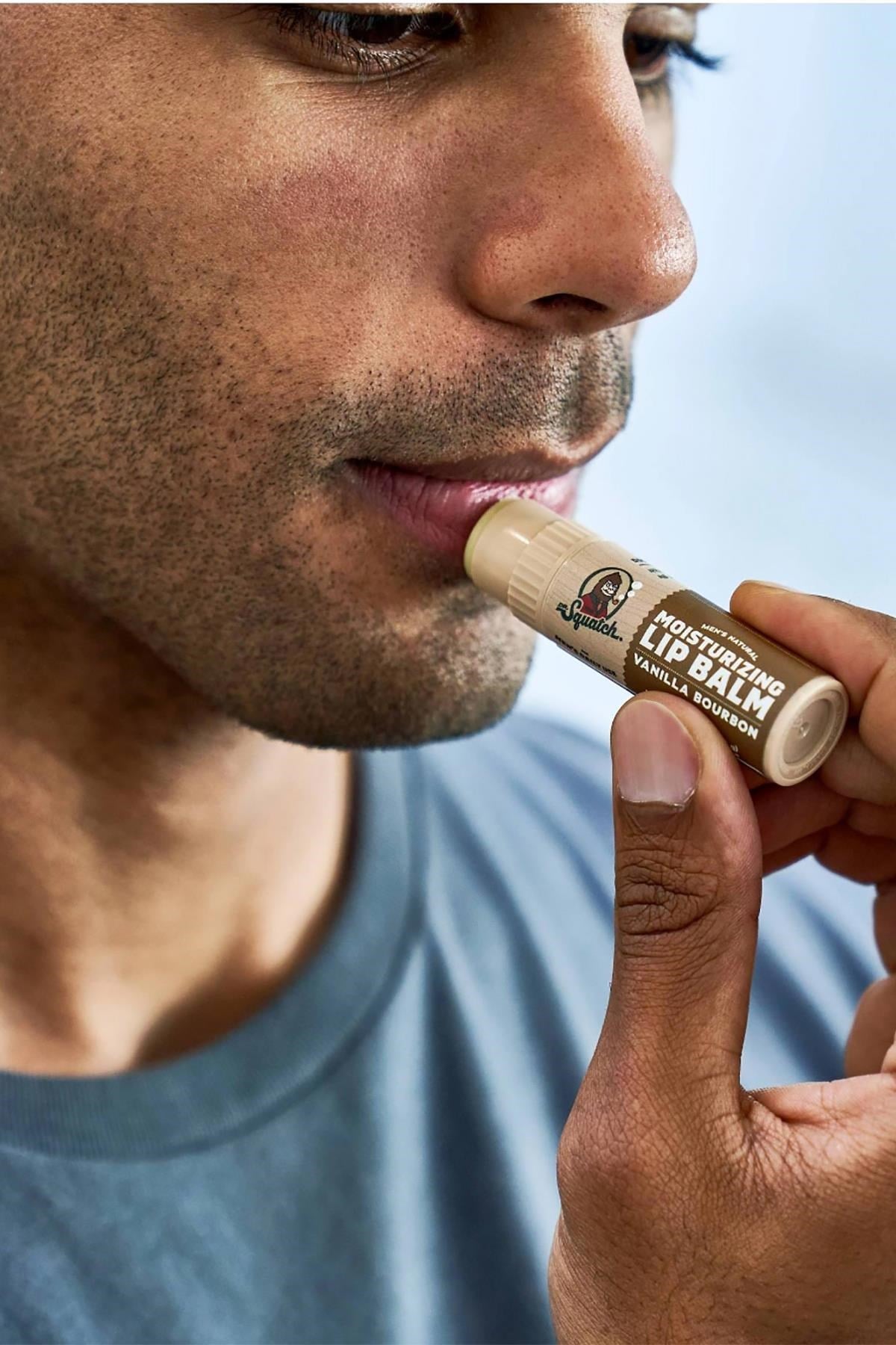 Dr.Squatch Men's Vanilla Bourbon Nemlendirici Dudak Balsamı 7GR