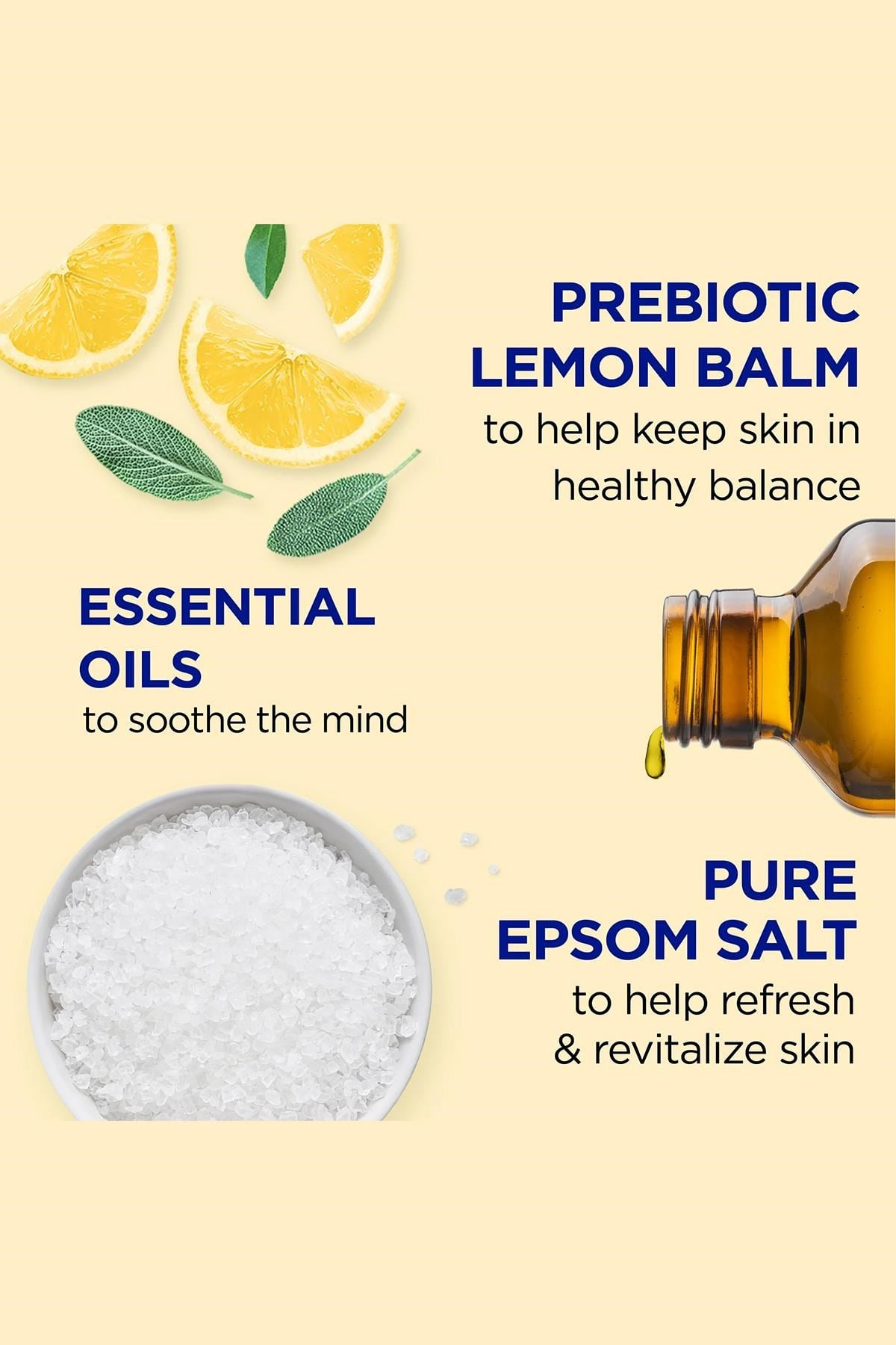 Dr.Teals Prebiotic Lemon Balm Banyo Köpüğü 1000ML