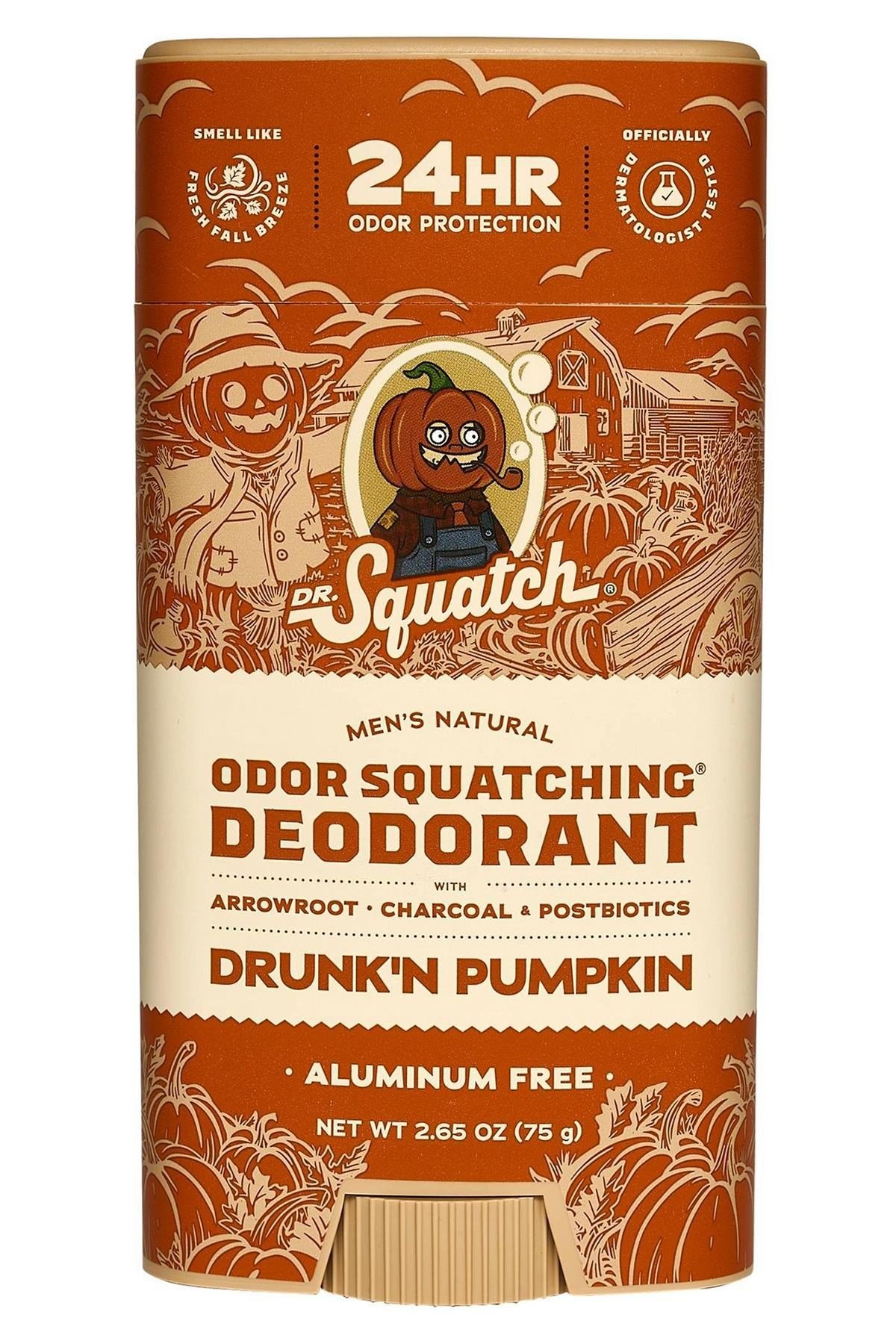Dr.Squatch Drunk'n Pumpkin Alüminyumsuz Stick Deodorant 75GR