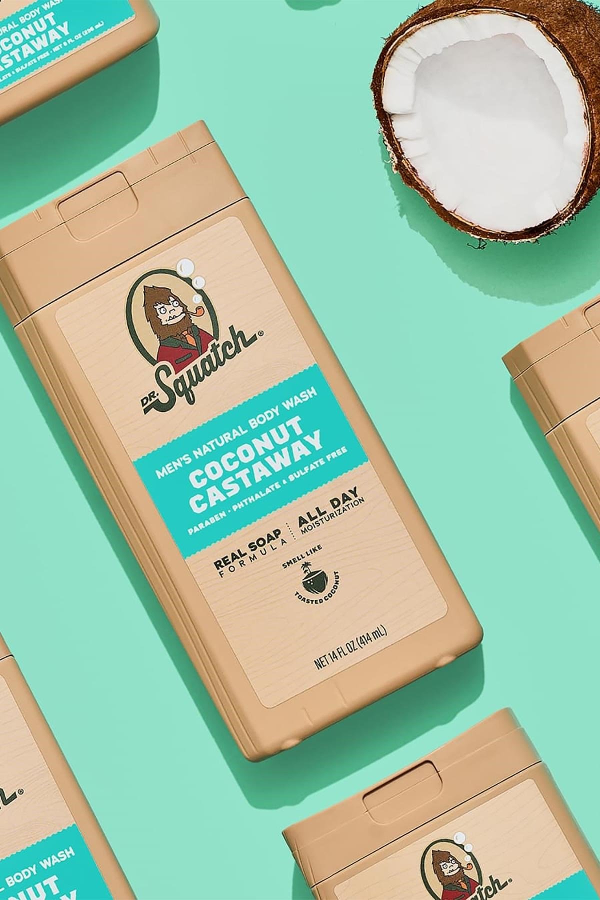 Dr.Squatch Men's Coconut Castaway Duş Jeli 414ML