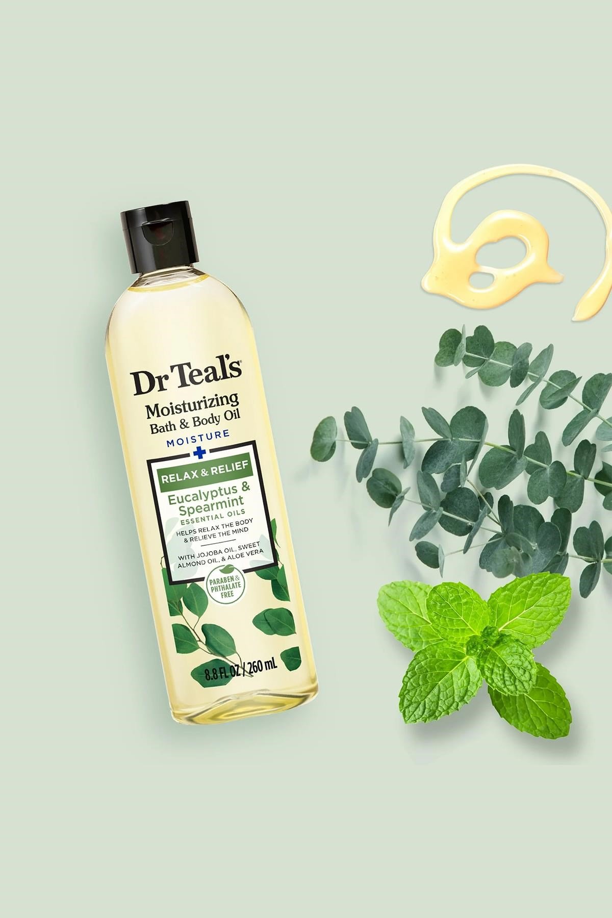 Dr.Teals Okaliptüs ve Nane Özlü Nemlendirici Banyo ve Vücut Yağı 260ML