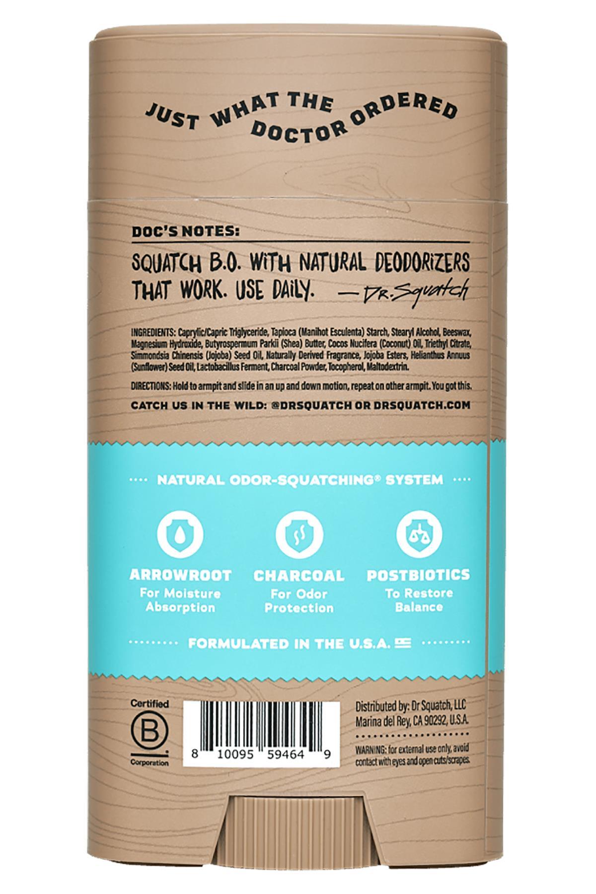 Dr.Squatch Coconut Castaway Alüminyumsuz Stick Deodorant 75GR