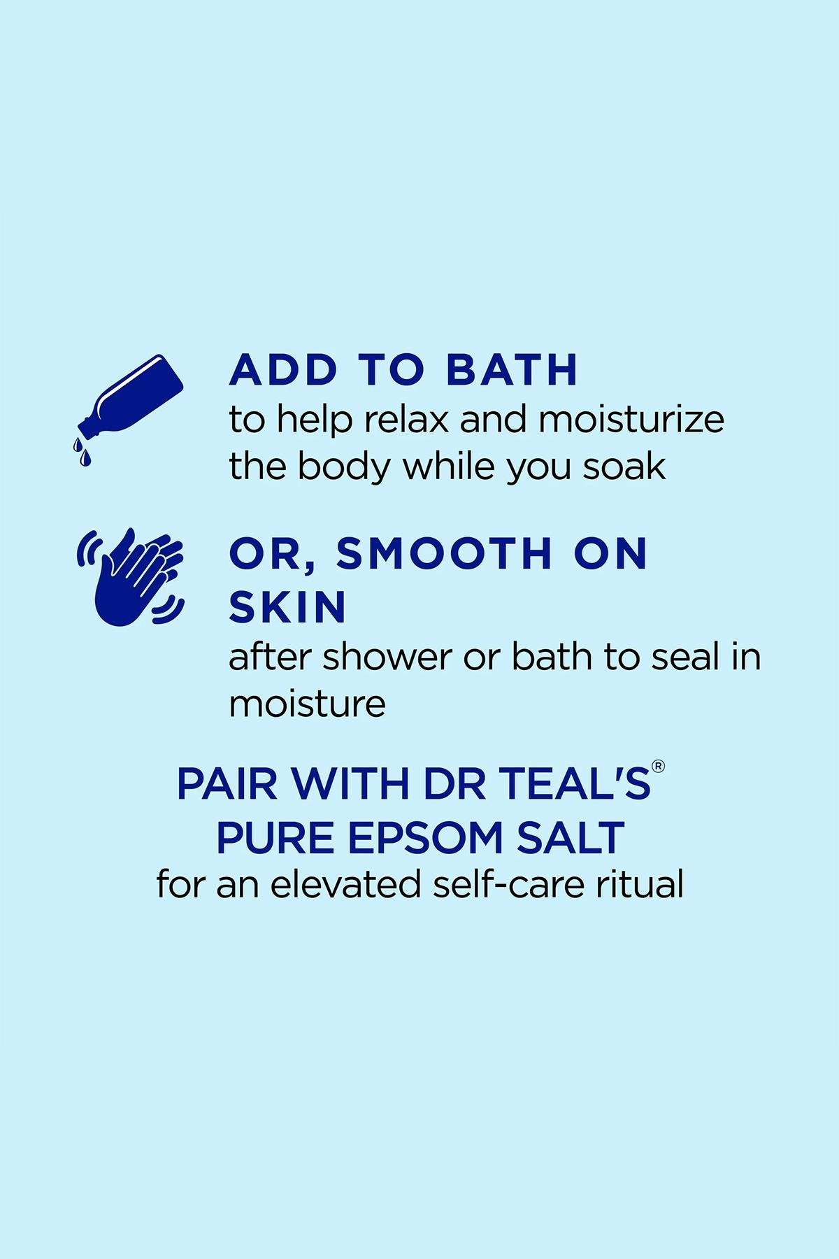 Dr.Teals Mineral Destekli Nemlendirici Banyo ve Vücut Yağı 260ML