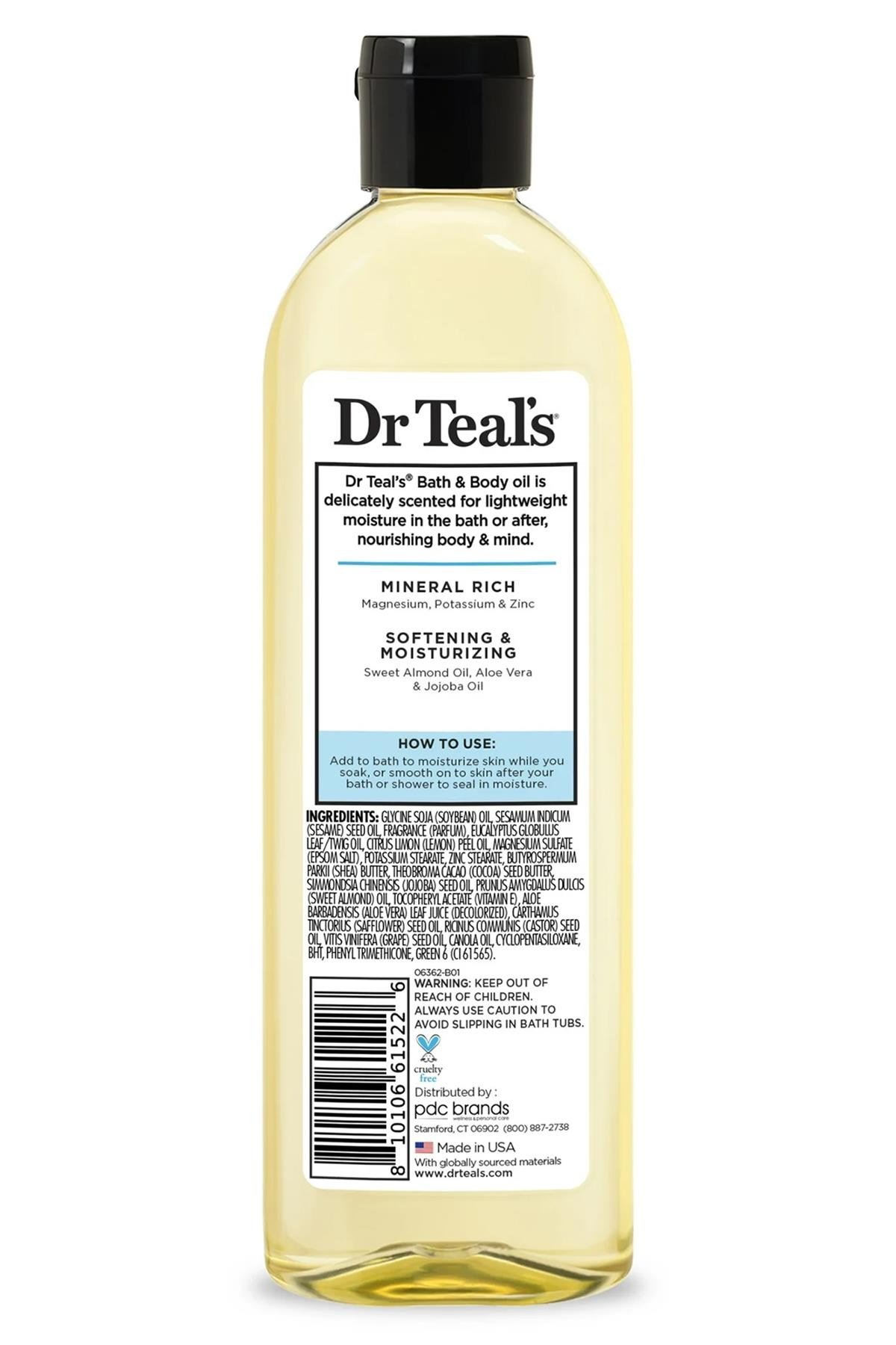 Dr.Teals Mineral Destekli Nemlendirici Banyo ve Vücut Yağı 260ML