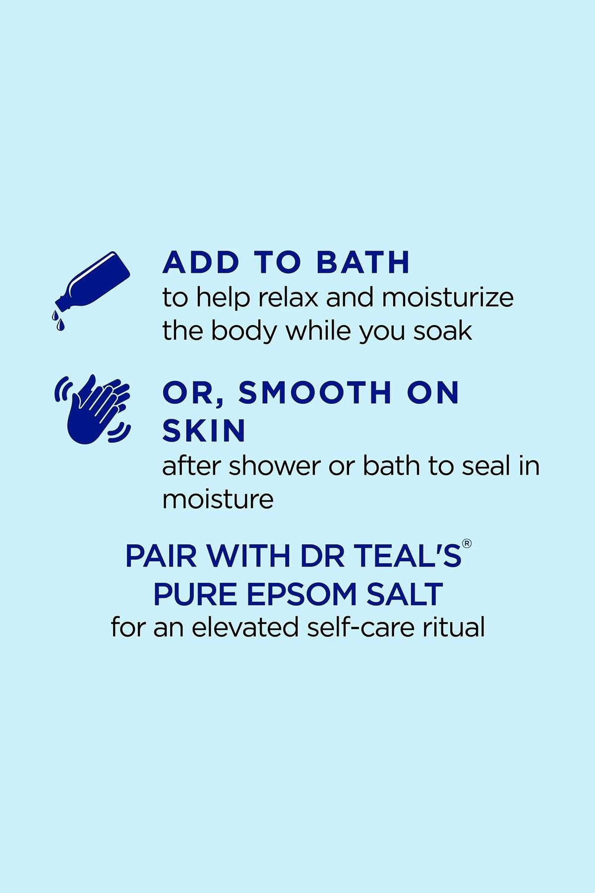 Dr.Teals Mineral Destekli Nemlendirici Banyo ve Vücut Yağı 260ML