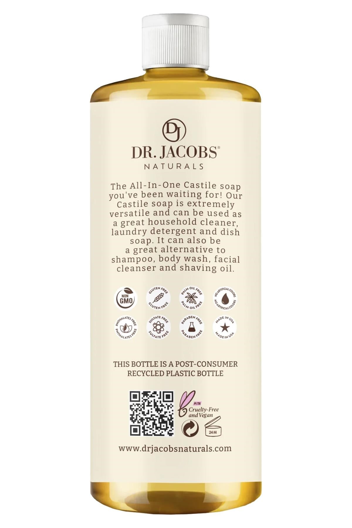Dr. Jacobs Naturals Badem Özlü Çok Amaçlı Bitkisel Kastil Sabun 946ML