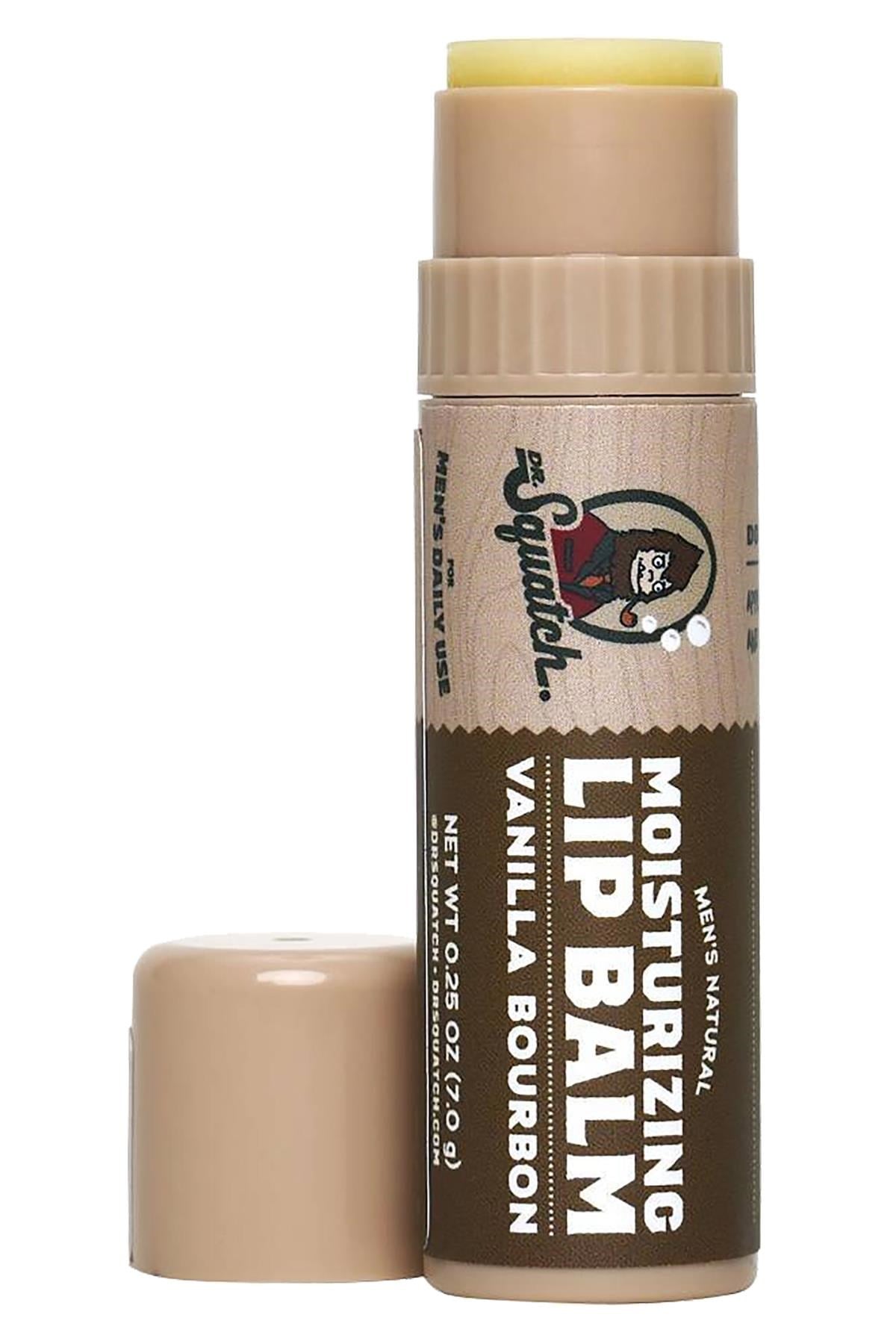 Dr.Squatch Men's Vanilla Bourbon Nemlendirici Dudak Balsamı 7GR