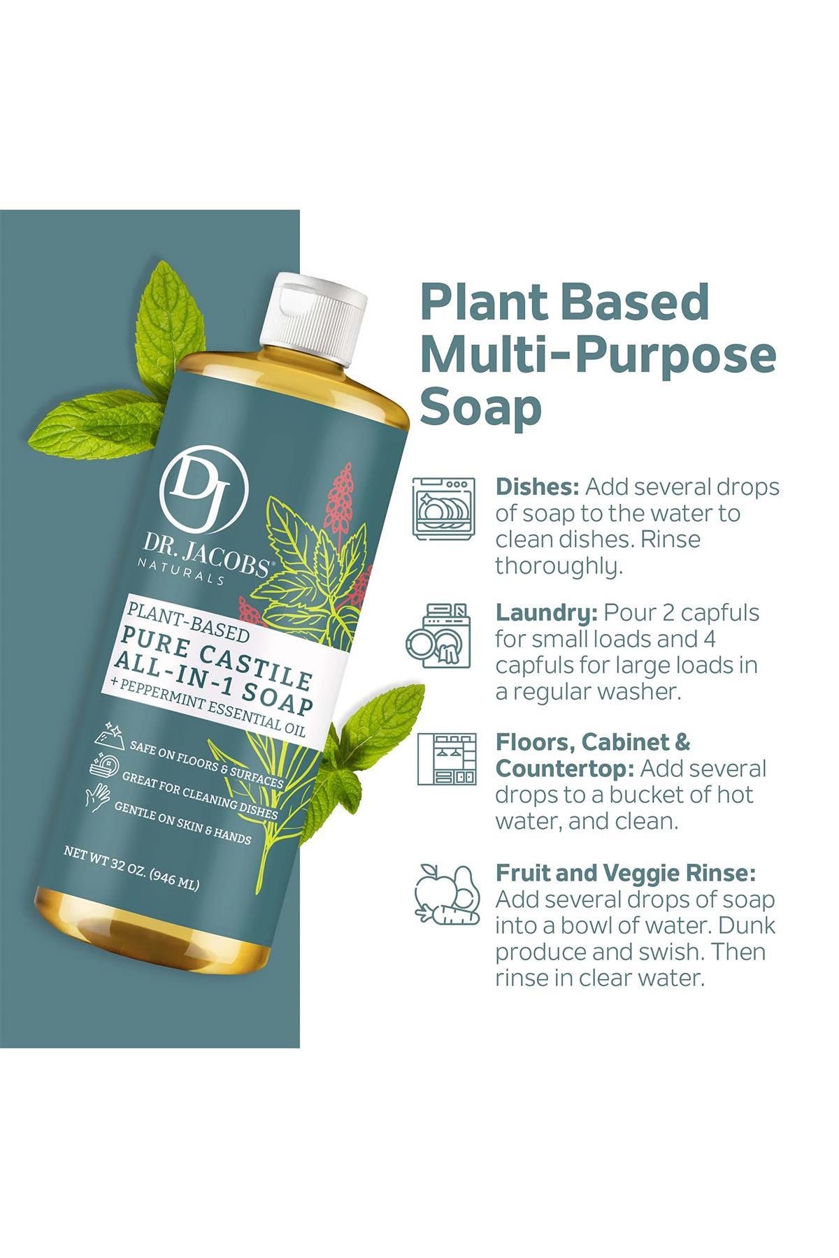 Dr. Jacobs Naturals Okaliptüs Özlü Çok Amaçlı Bitkisel Kastil Sabun 946ML