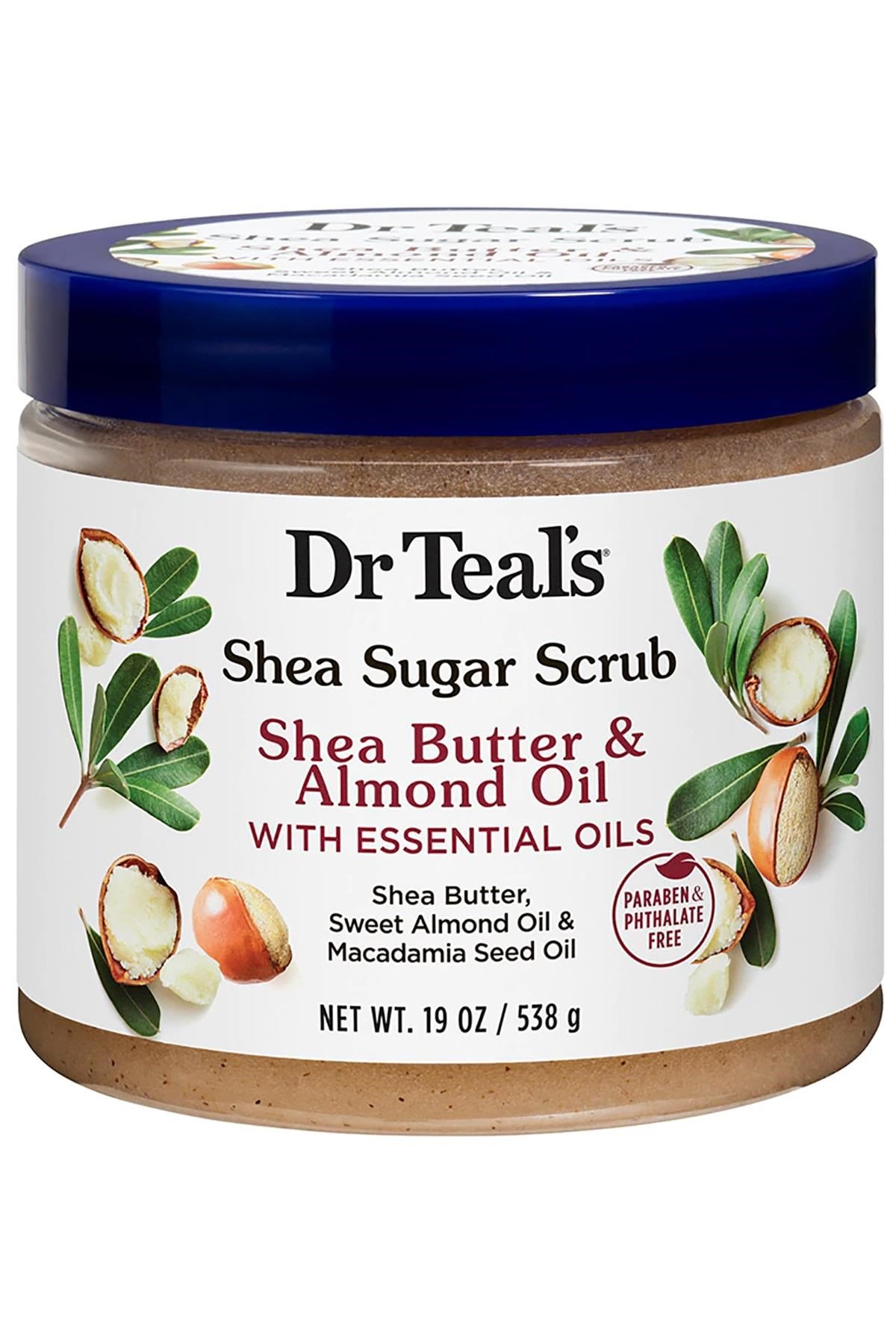 Dr.Teal's Shea Sugar Scrub Shea Butter & Almond Oil Vücut Şeker Peeling 538GR