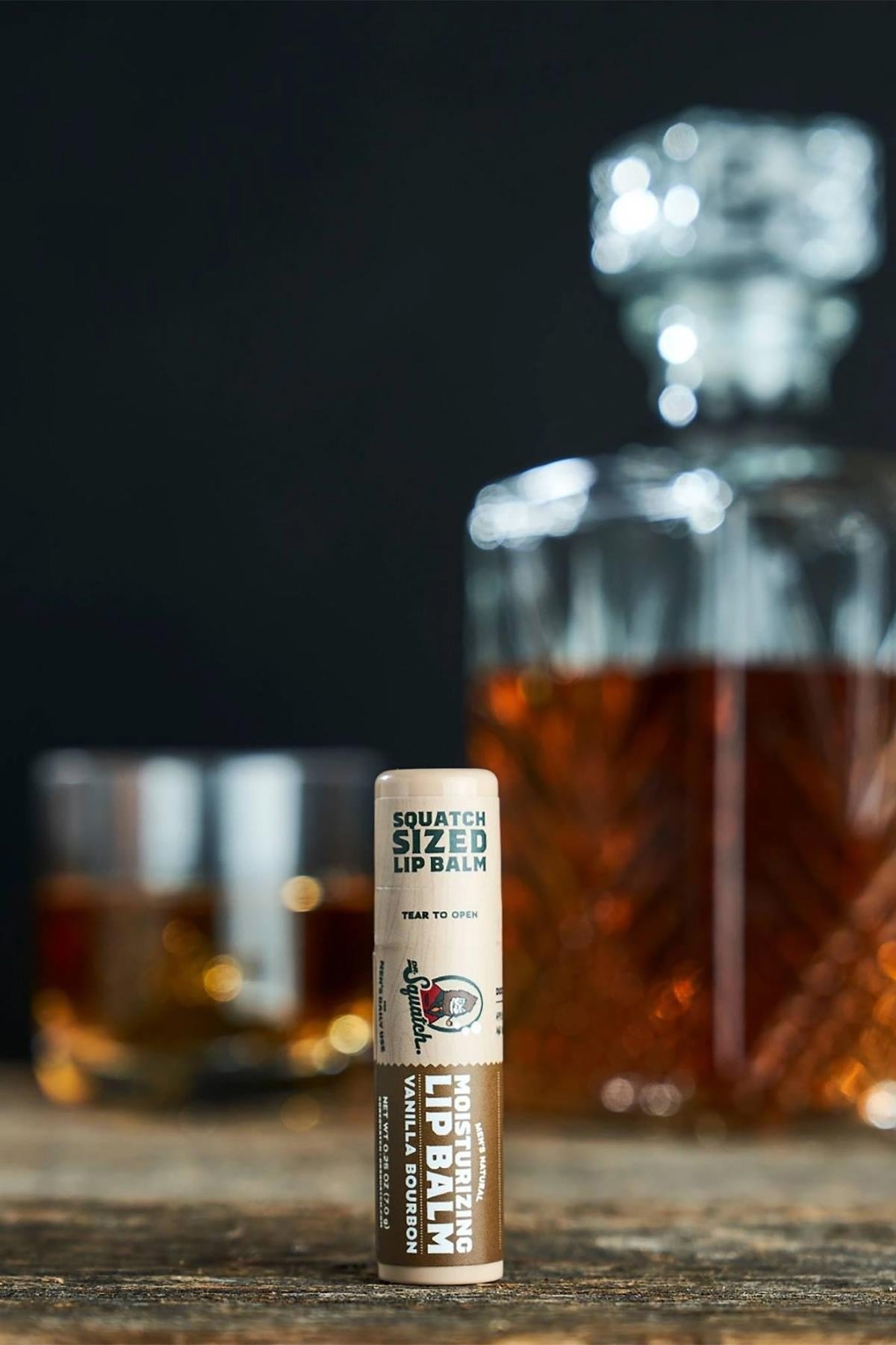 Dr.Squatch Men's Vanilla Bourbon Nemlendirici Dudak Balsamı 7GR