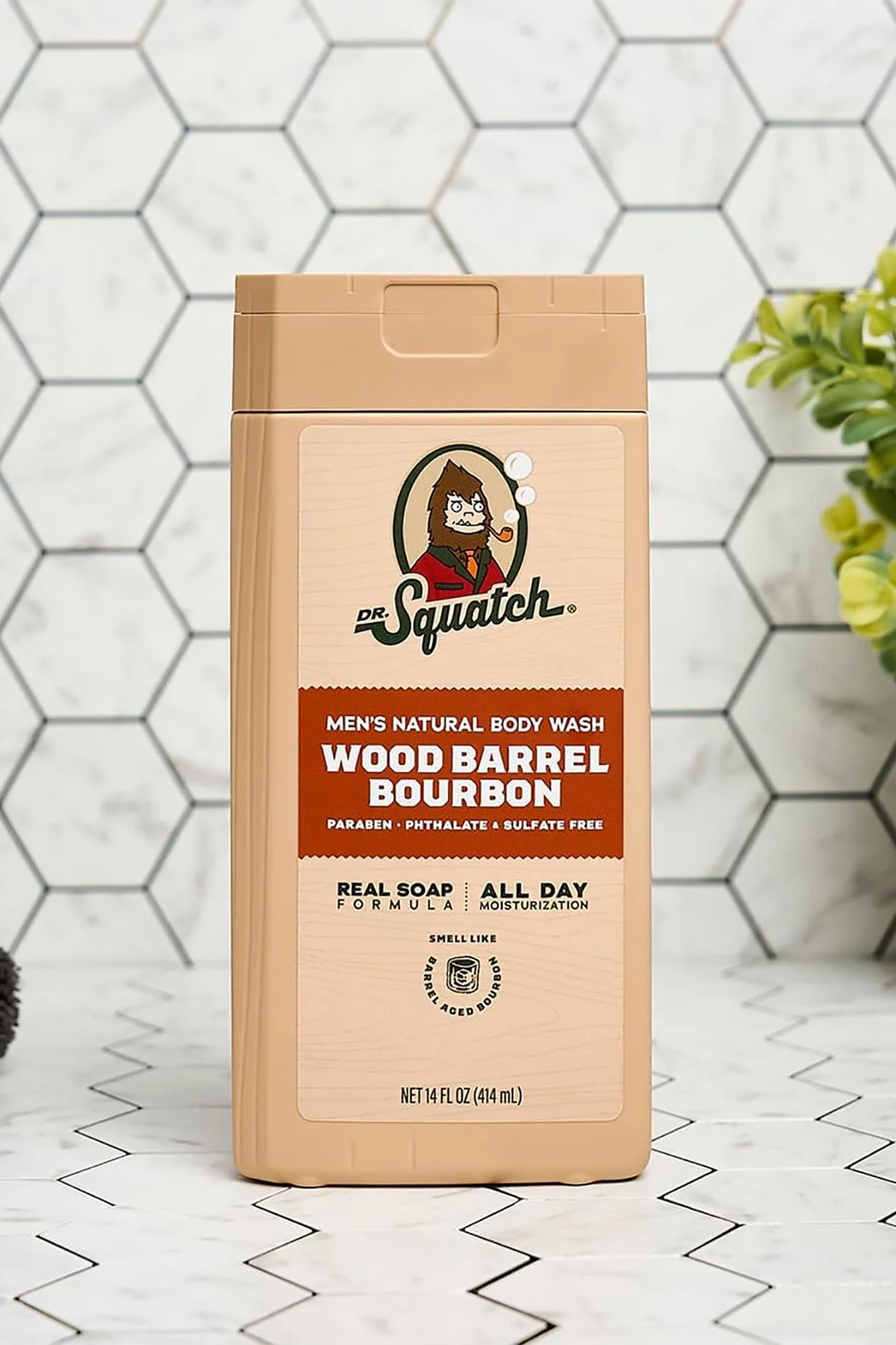 Dr.Squatch Men's Wood Barrel Bourbon Duş Jeli 414ML
