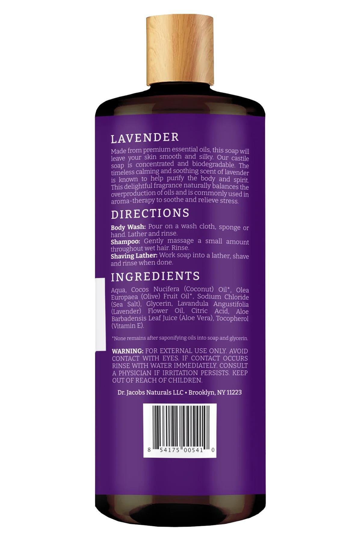 Dr. Jacobs Naturals Lavanta Özlü Bitkisel Duş Jeli 946ML
