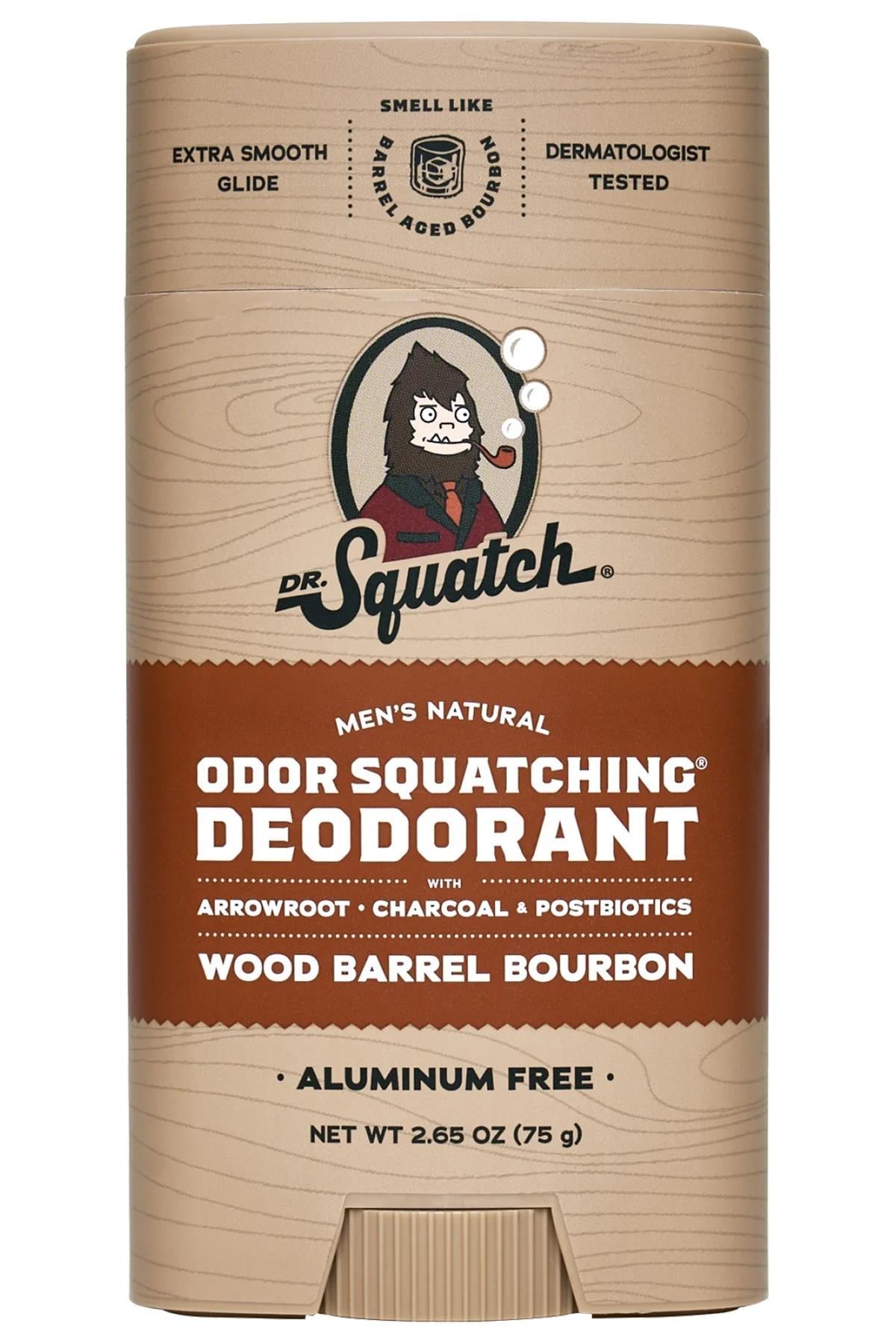 Dr.Squatch Wood Barrel Bourbon Alüminyumsuz Stick Deodorant 75GR