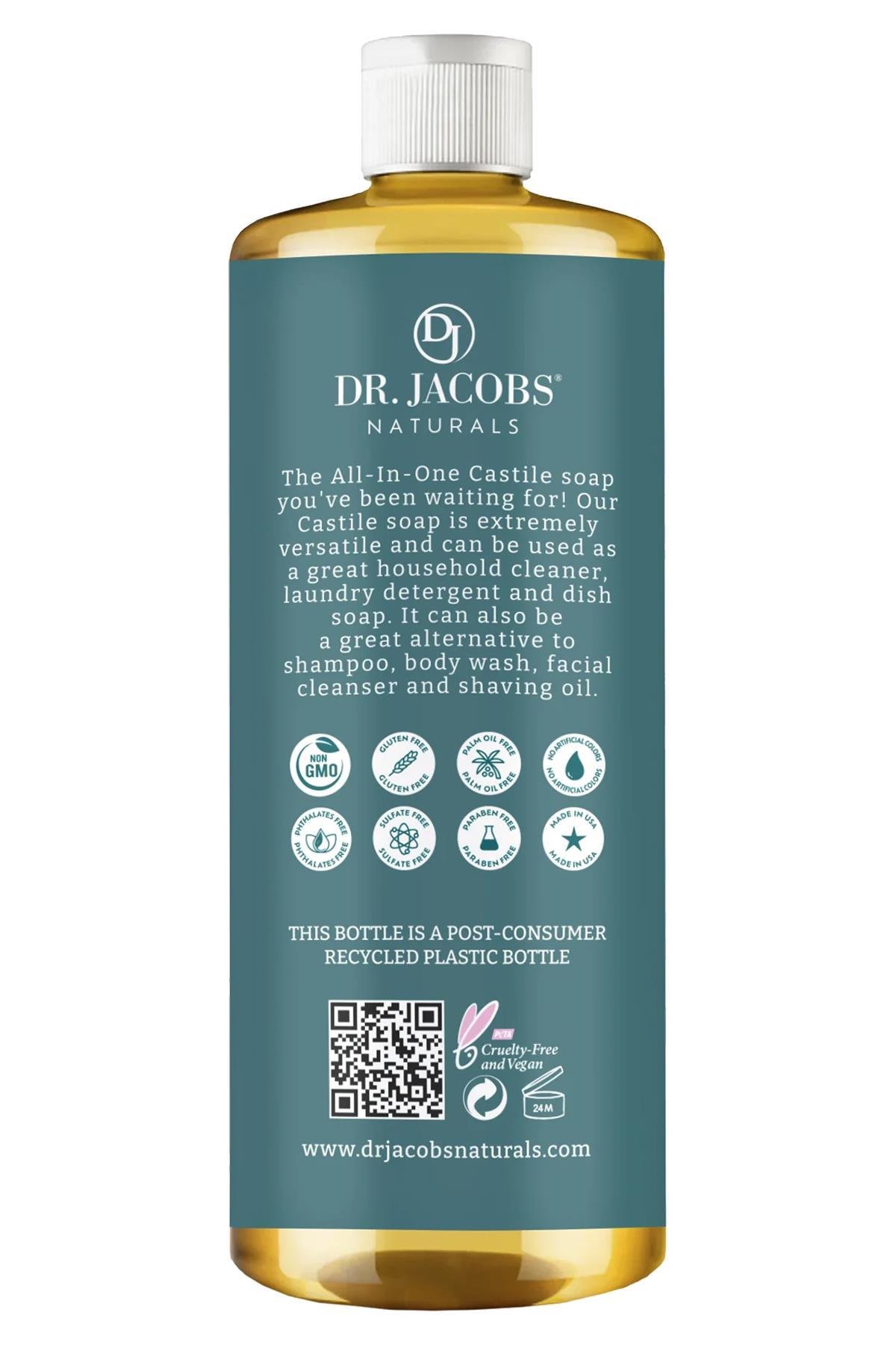 Dr. Jacobs Naturals Nane Özlü Çok Amaçlı Bitkisel Kastil Sabun 946ML