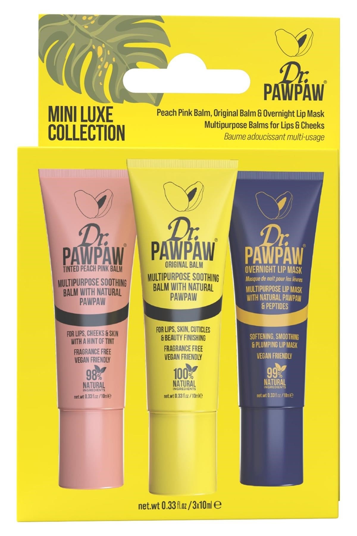 Dr.Pawpaw Mini Luxe Collection Dudak Bakım Paketi 3 Adet