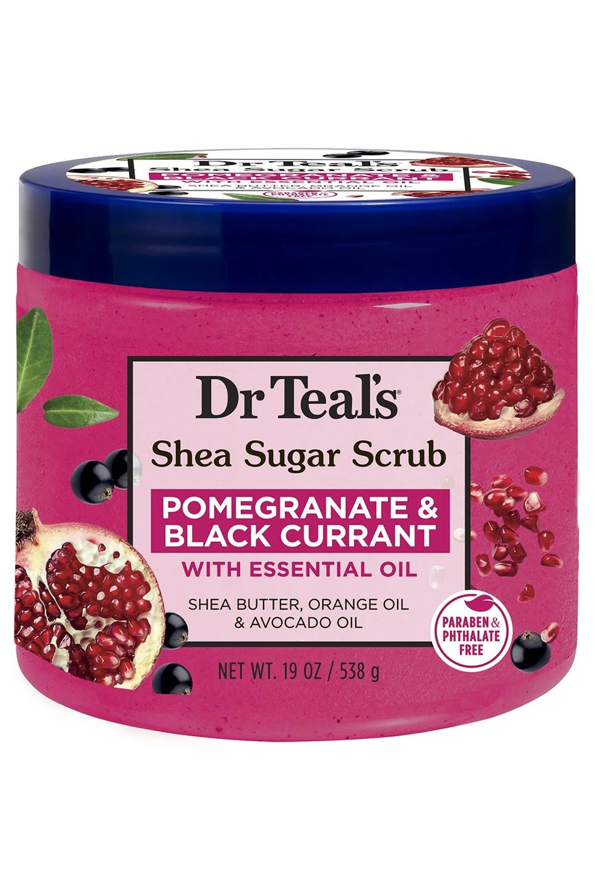 DR.Teals Pomegranate & Black Currant Shea Sugar Scrub Vücut Peelingi 538GR