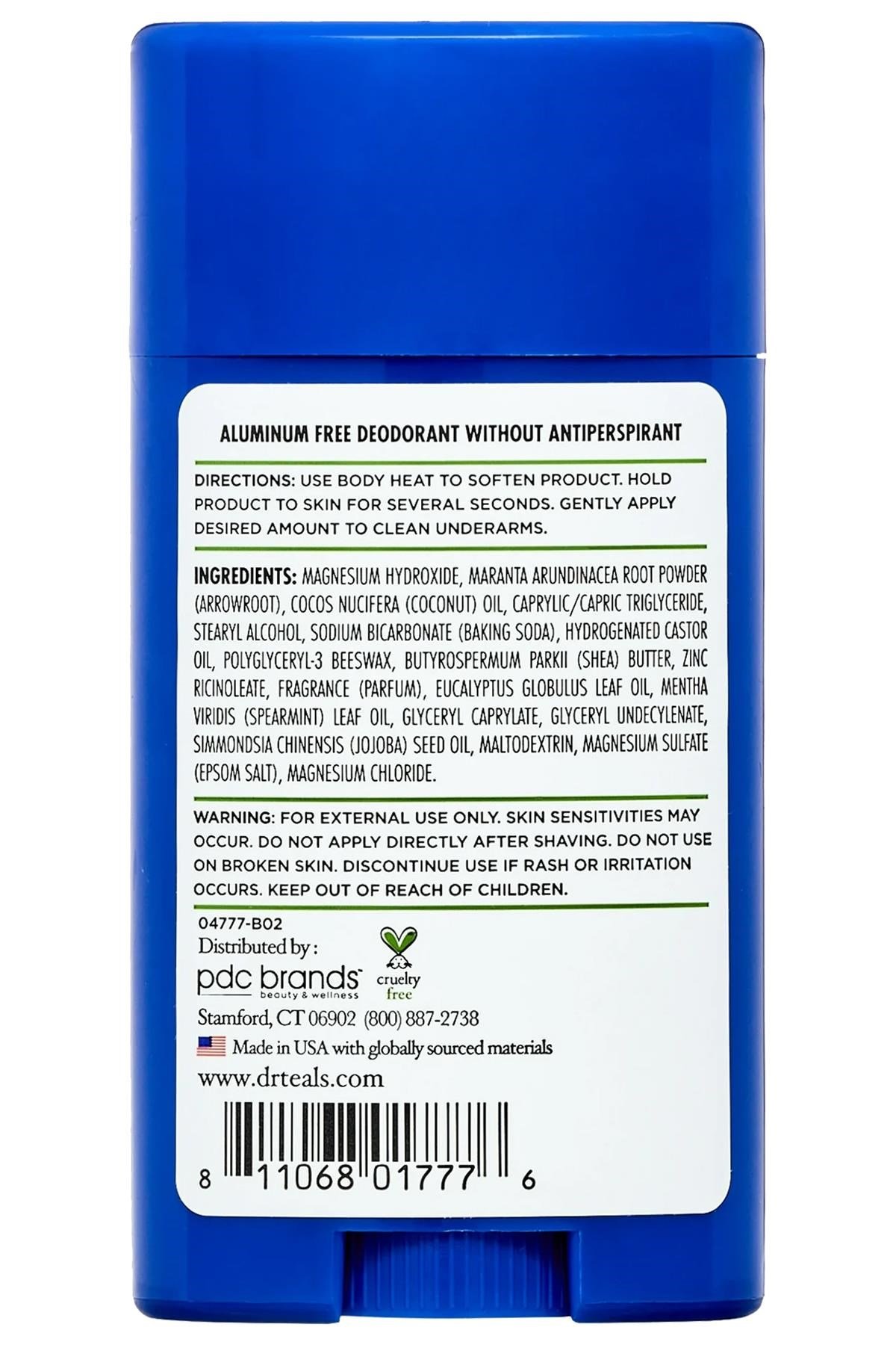 Dr.Teals Okaliptüs Alüminyum İçermeyen Stick Deodorant 75GR