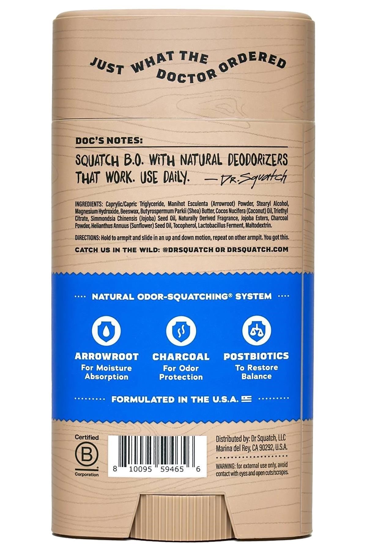 Dr.Squatch Fresh Falls Alüminyumsuz Stick Deodorant 75GR