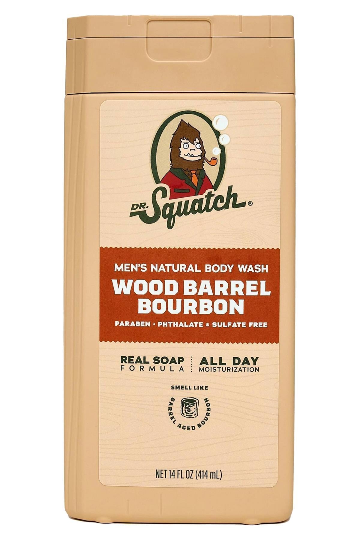 Dr.Squatch Men's Wood Barrel Bourbon Duş Jeli 414ML