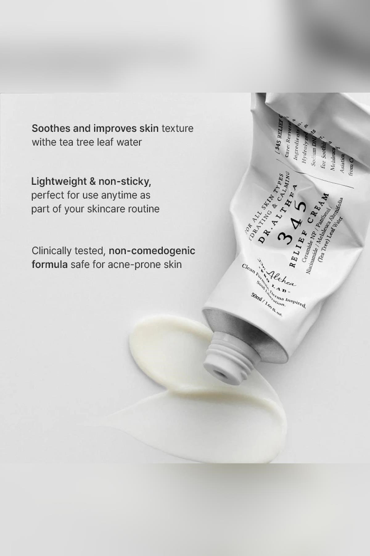 Dr. Althea 345 Relief Cream Akne Karşıtı Yatıştırıcı Yüz Kremi 50ML
