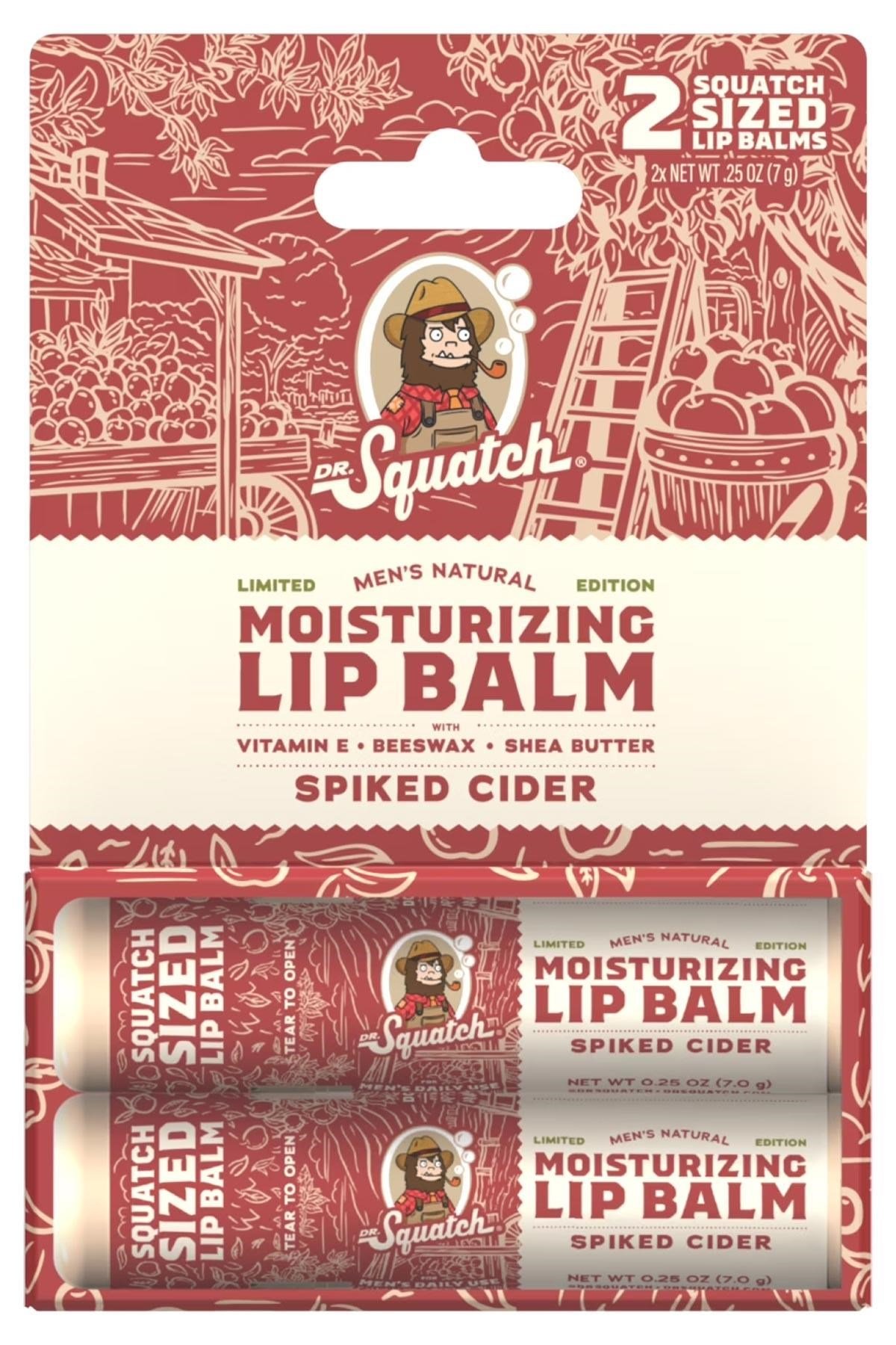 Dr.Squatch Men's Spiked Cider Nemlendirici Dudak Balsamı 2x7GR