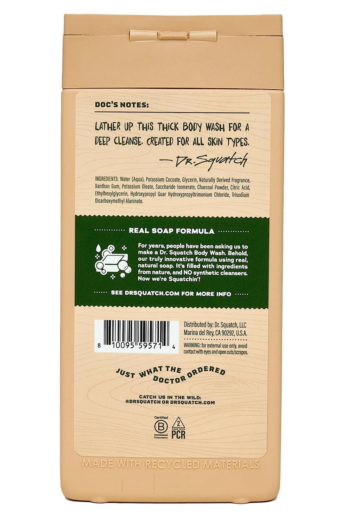 Dr.Squatch Men's Pine Tar Duş Jeli 414ML
