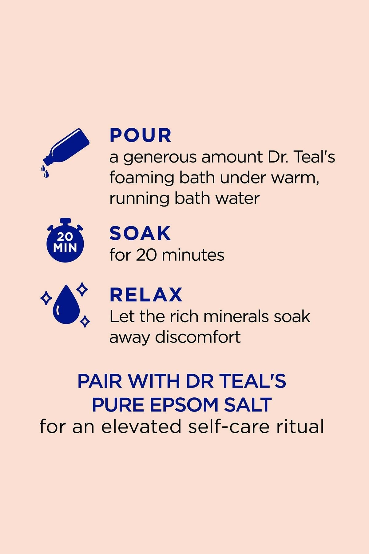 Dr.Teals Stress Relief Banyo Köpüğü 1000ML