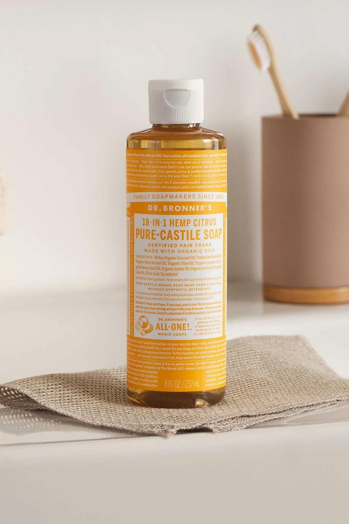 Dr.Bronner's Çok Amaçlı Sıvı Sabun Narenciye Kokulu 237ML