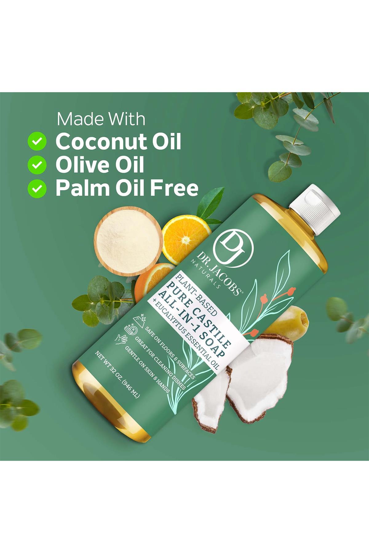 Dr. Jacobs Naturals Okaliptüs Özlü Çok Amaçlı Bitkisel Kastil Sabun 946ML
