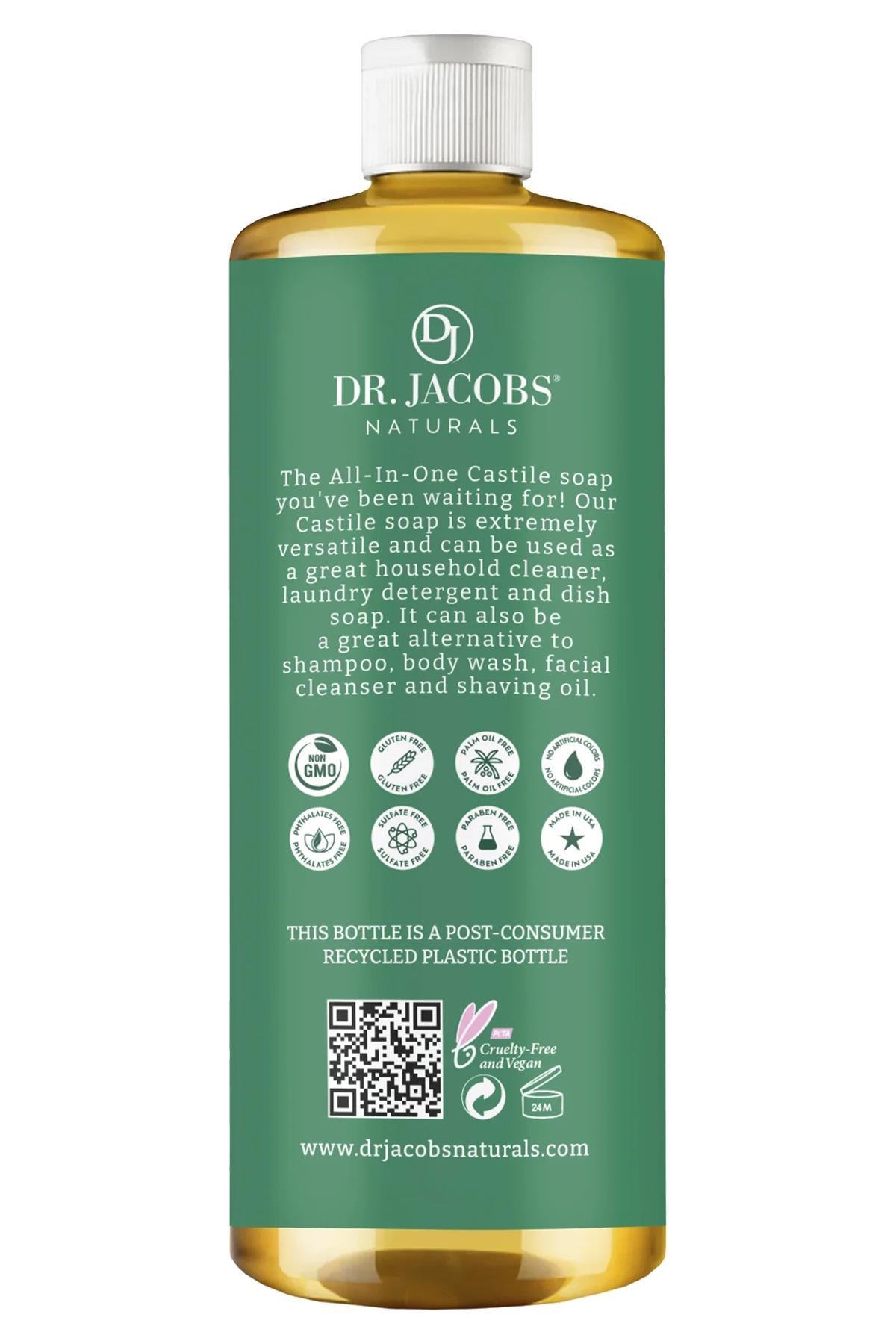 Dr. Jacobs Naturals Okaliptüs Özlü Çok Amaçlı Bitkisel Kastil Sabun 946ML