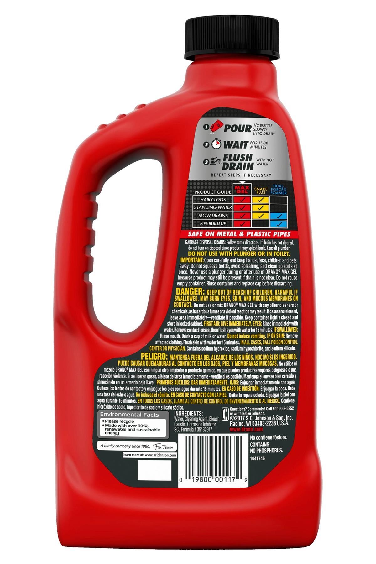Drano Max Gel Lavabo Tıkanıklık Açıcı 946ML