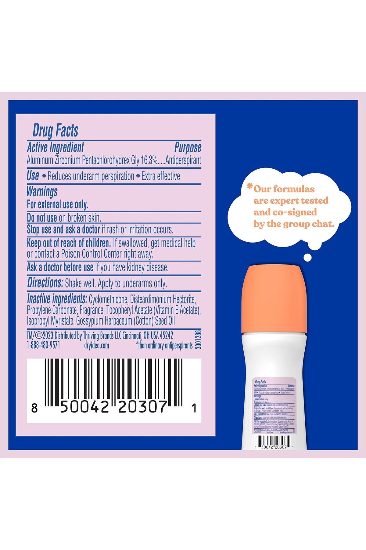 Dry Idea Fresh Linen Antiperspirant Roll-On Deodorant 96ML