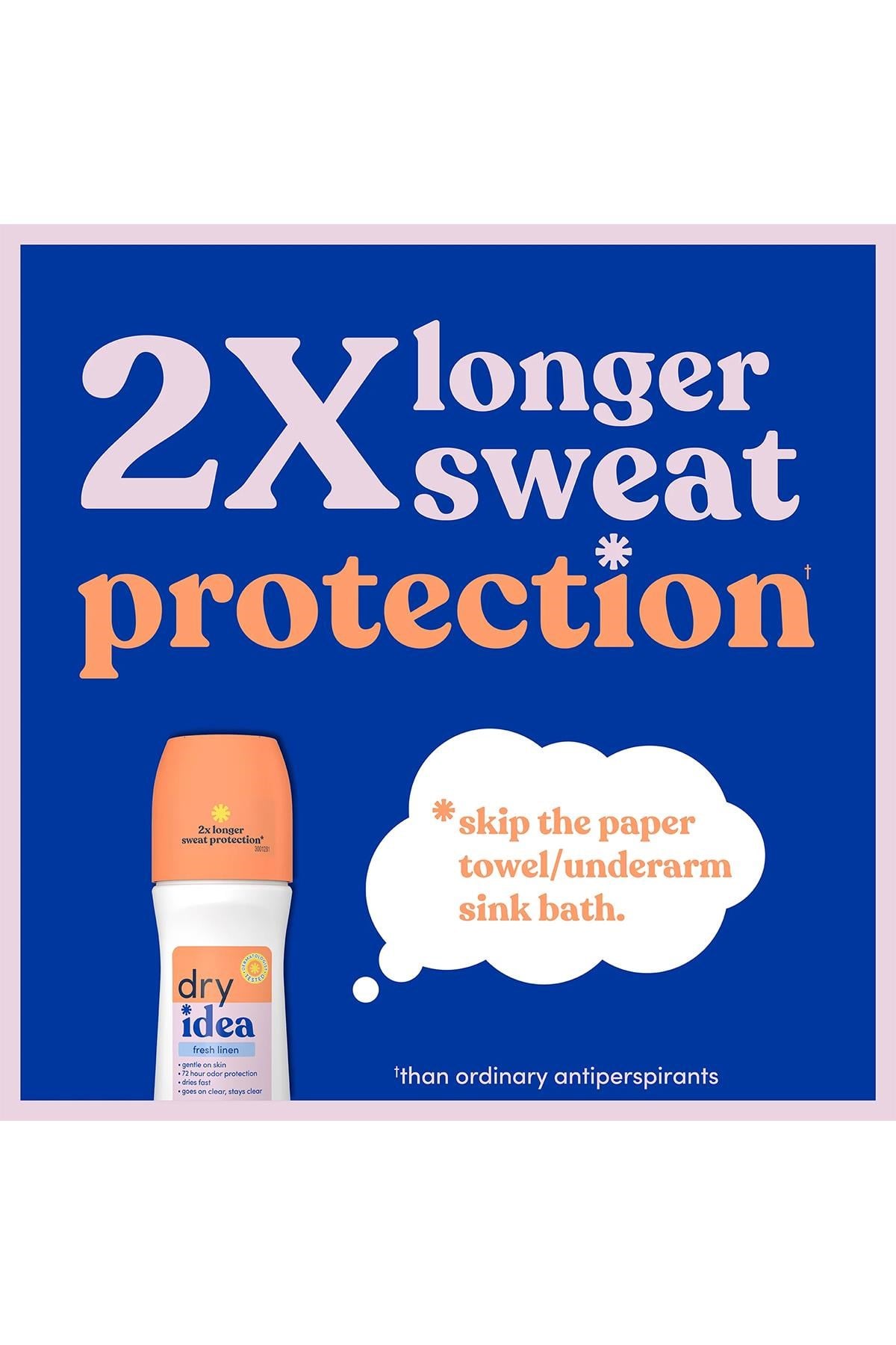 Dry Idea Fresh Linen Antiperspirant Roll-On Deodorant 96ML