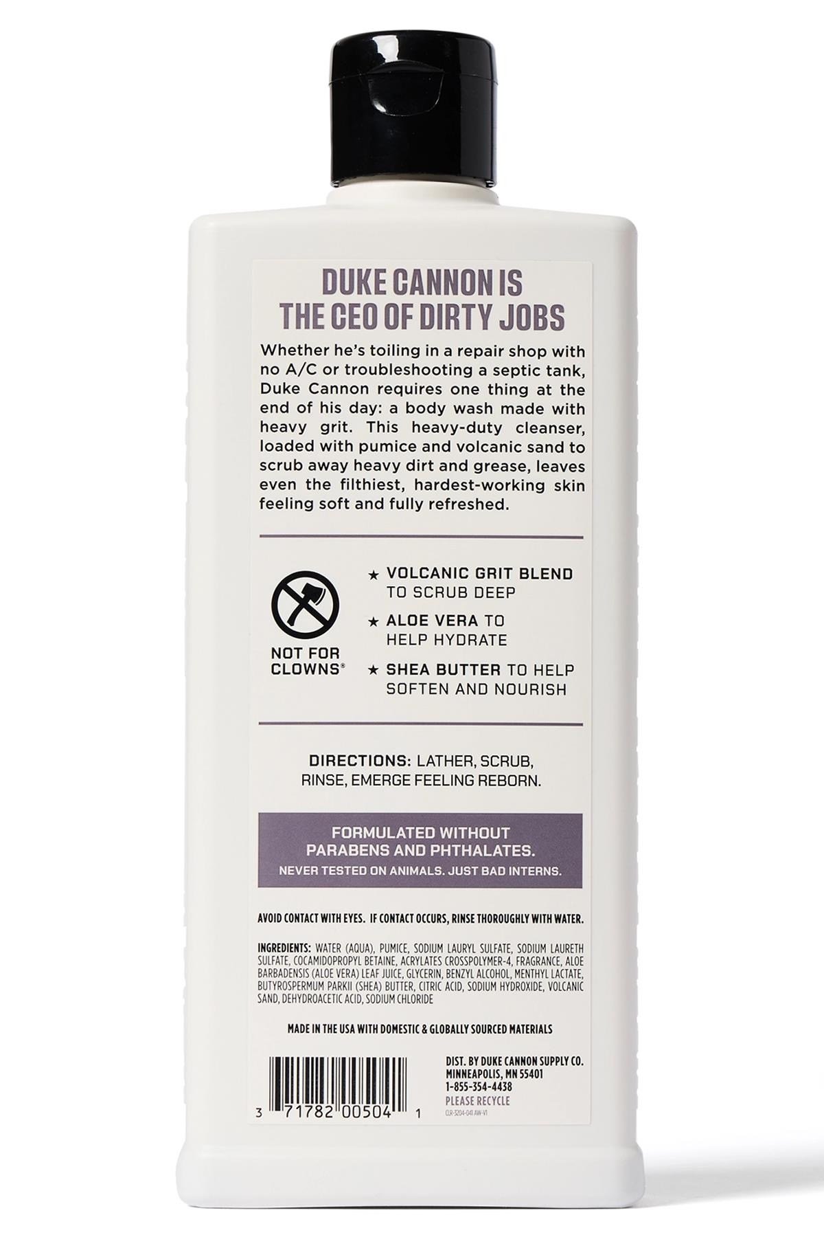 Duke Cannon Heavy Grit Derin Temizleyici Duş Jeli 532ML