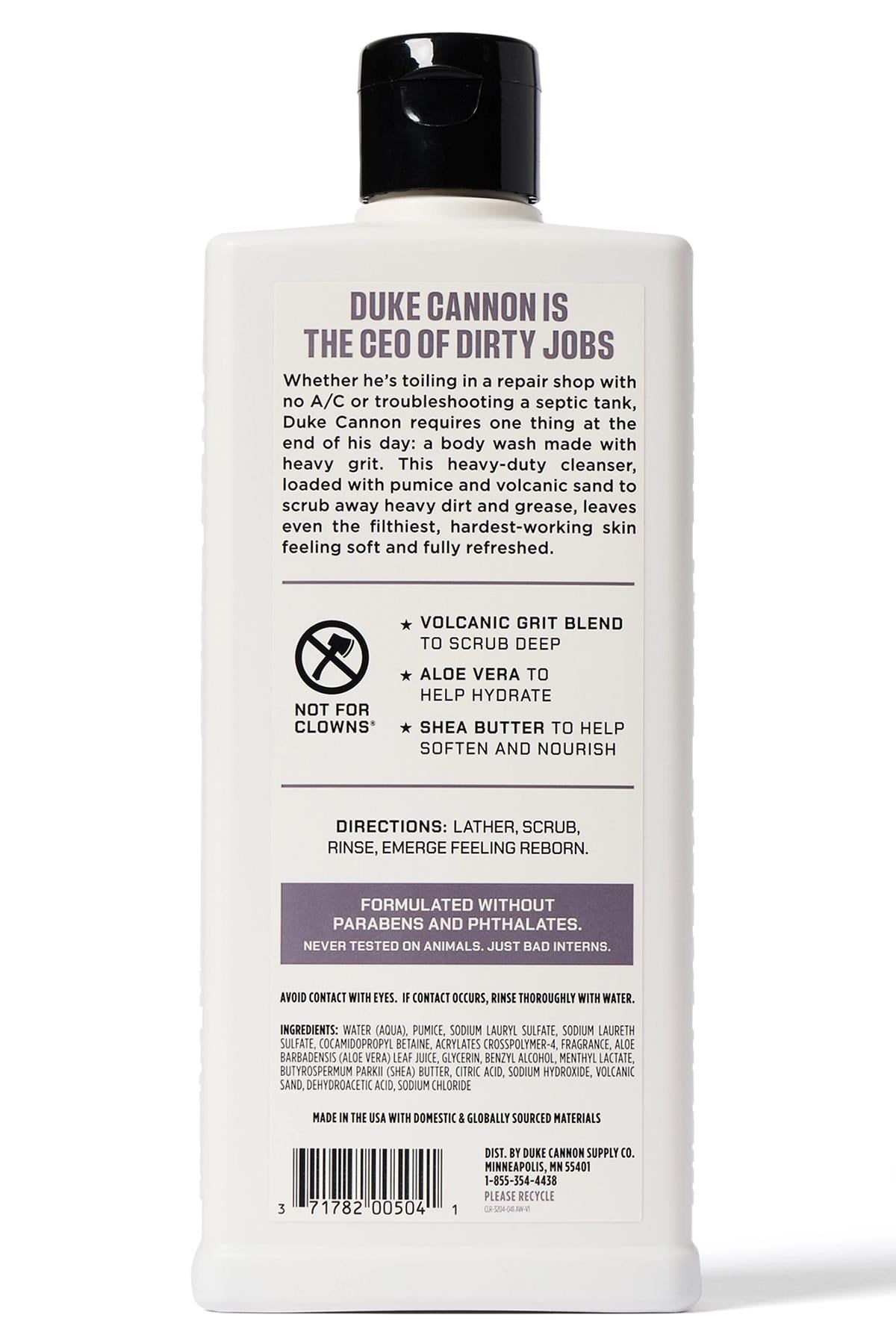 Duke Cannon Heavy Grit Derin Temizleyici Duş Jeli 532ML