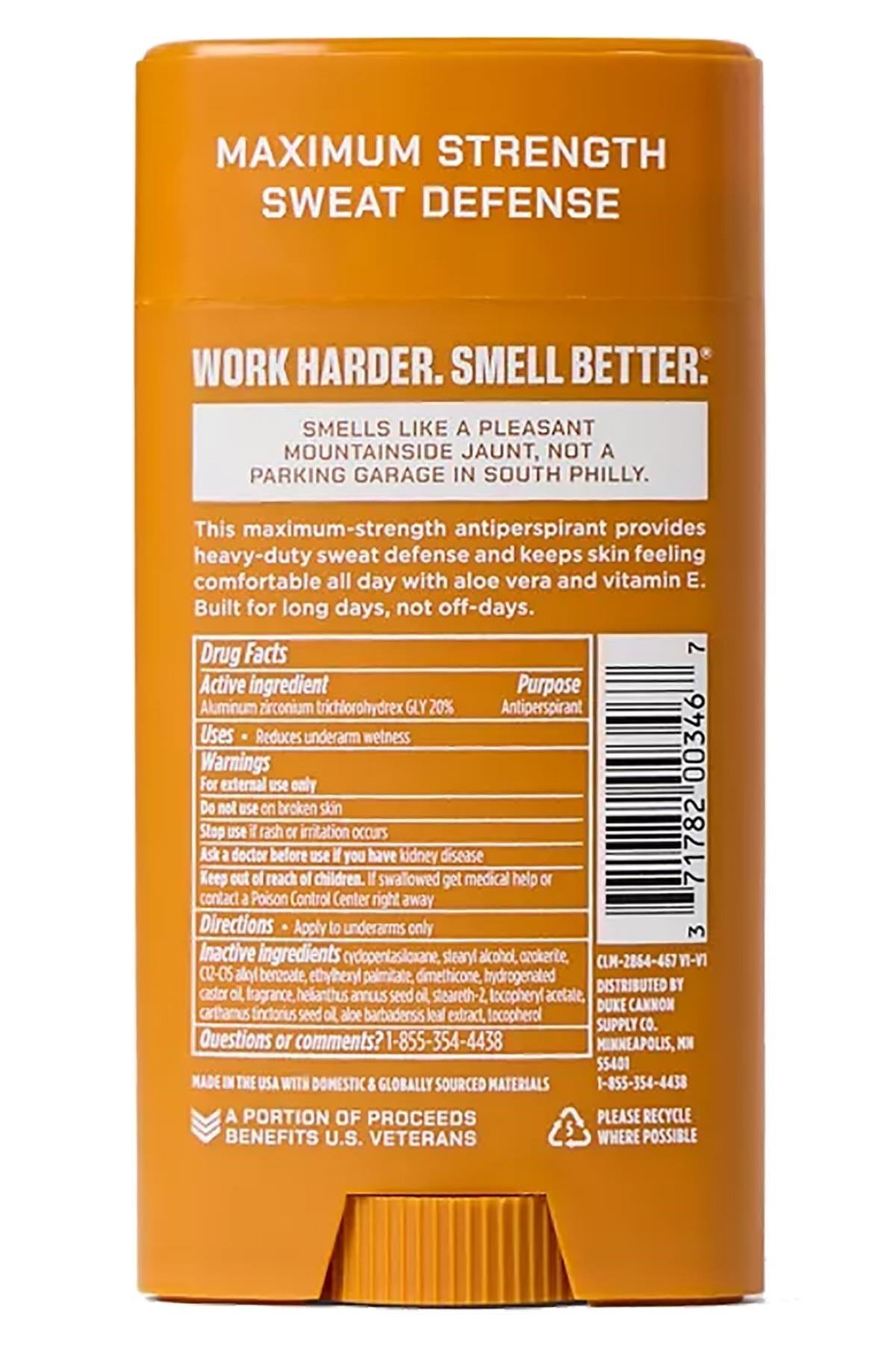 Duke Cannon Sawtooth Antiperspirant Stick Deodorant 85GR