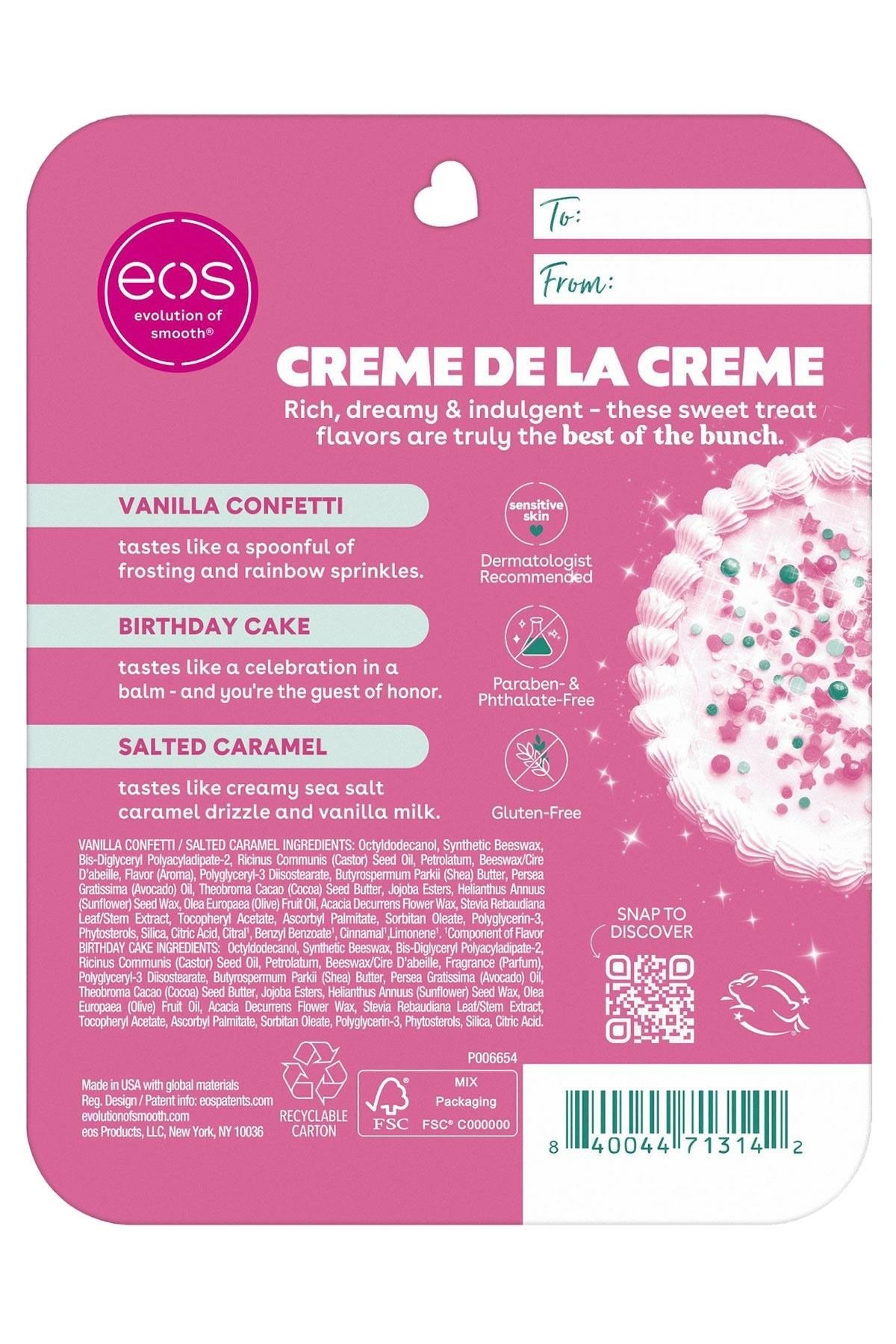 EOS Creme de la Creme Mini Super Balm Dudak Bakım Seti 3x5ML
