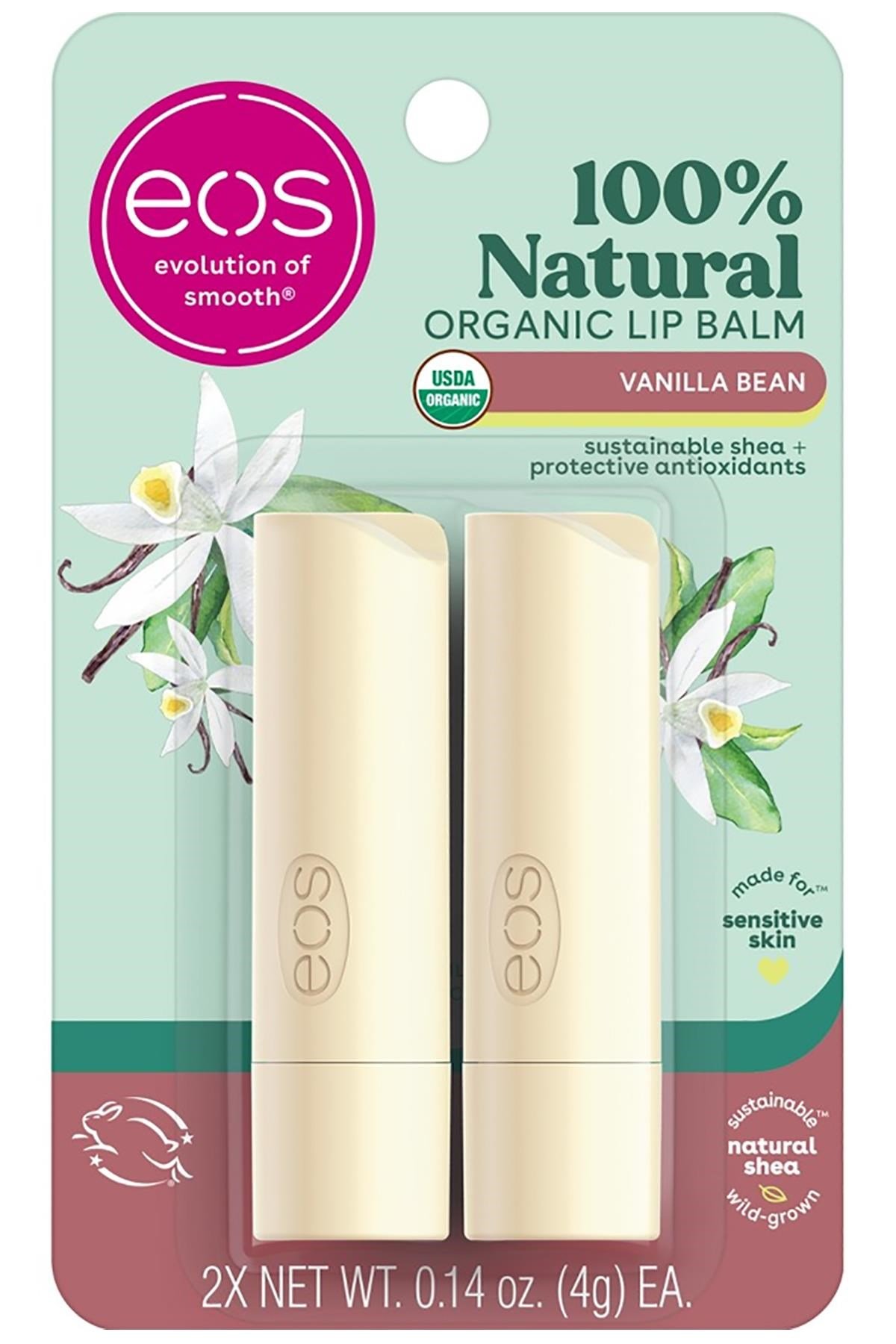 EOS Lip Balm Vanilla Bean 2'li Dudak Balsamı 2x4GR